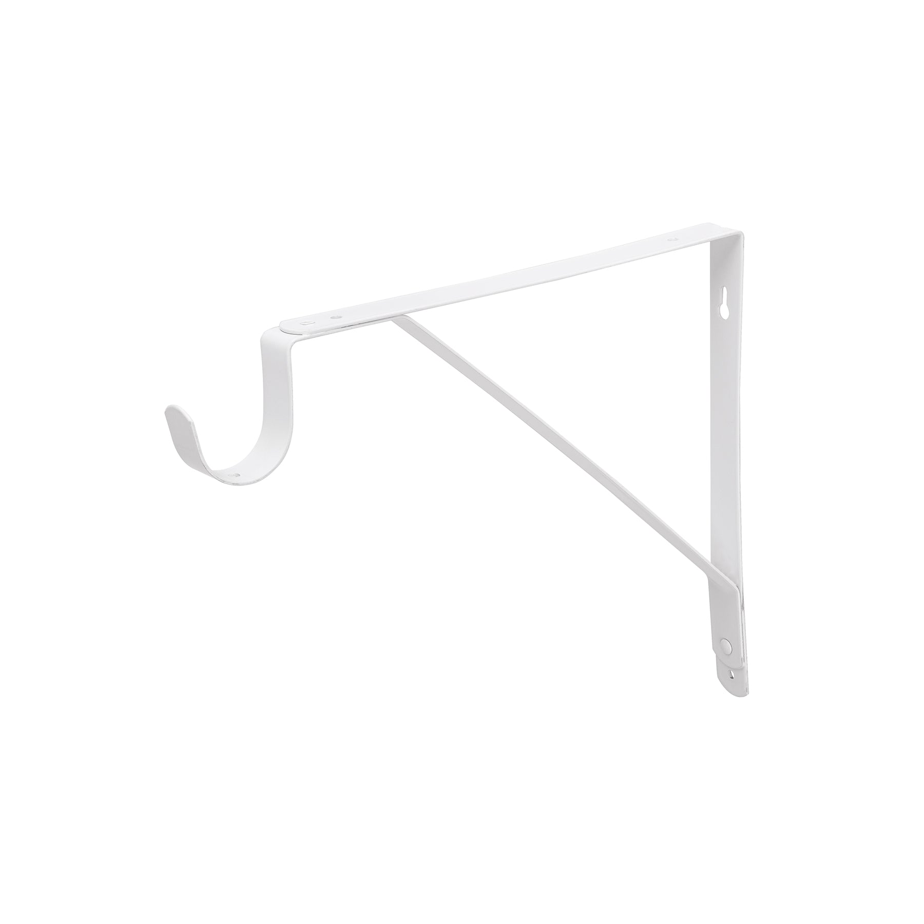 Ménsula reforzada blanca 11 x 12" con gancho, Fiero