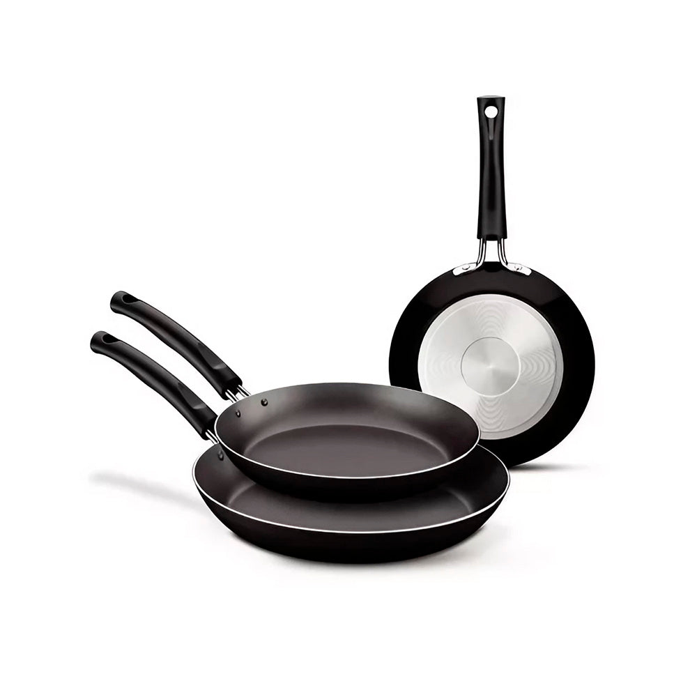Sartenes Chelsea Negro - 3 piezas - Tramontina