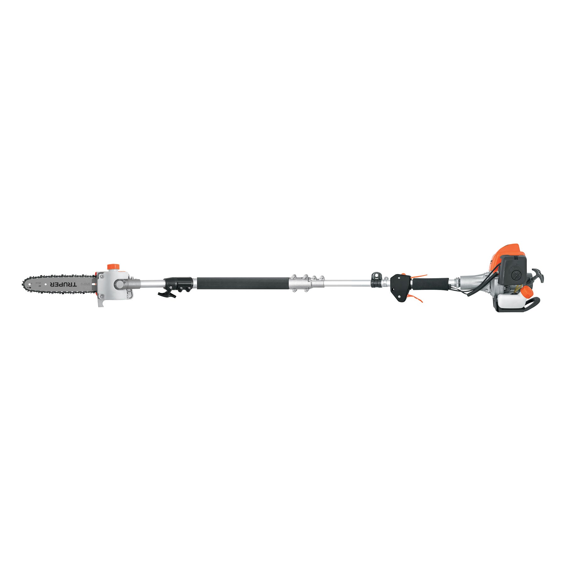 Motosierra telescópica 25 cc, gasolina, barra de 10", TRUPER