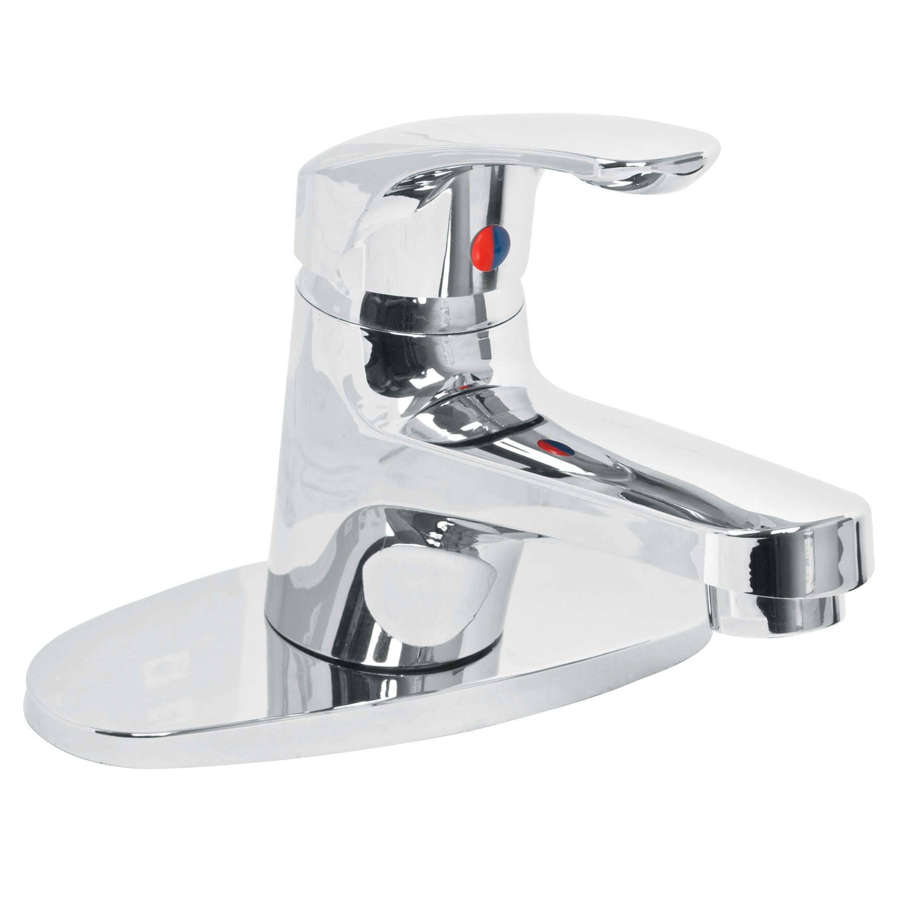 Monomando lavabo, ABS, nariz recta, con cubierta, BASIC