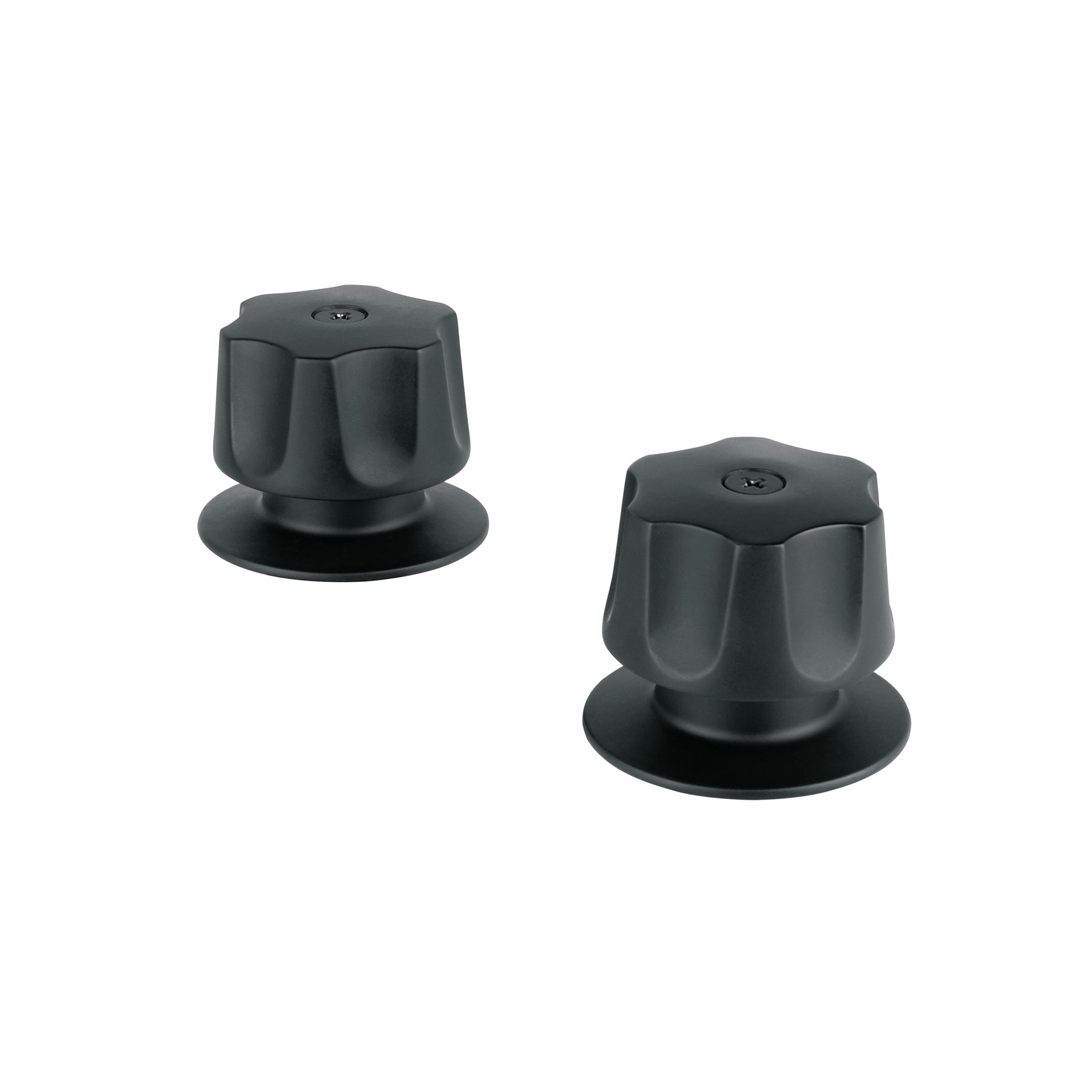 Juego de 2 manerales hex. metálicos negro para regadera, BASIC, Foset, MR-100M, 46881