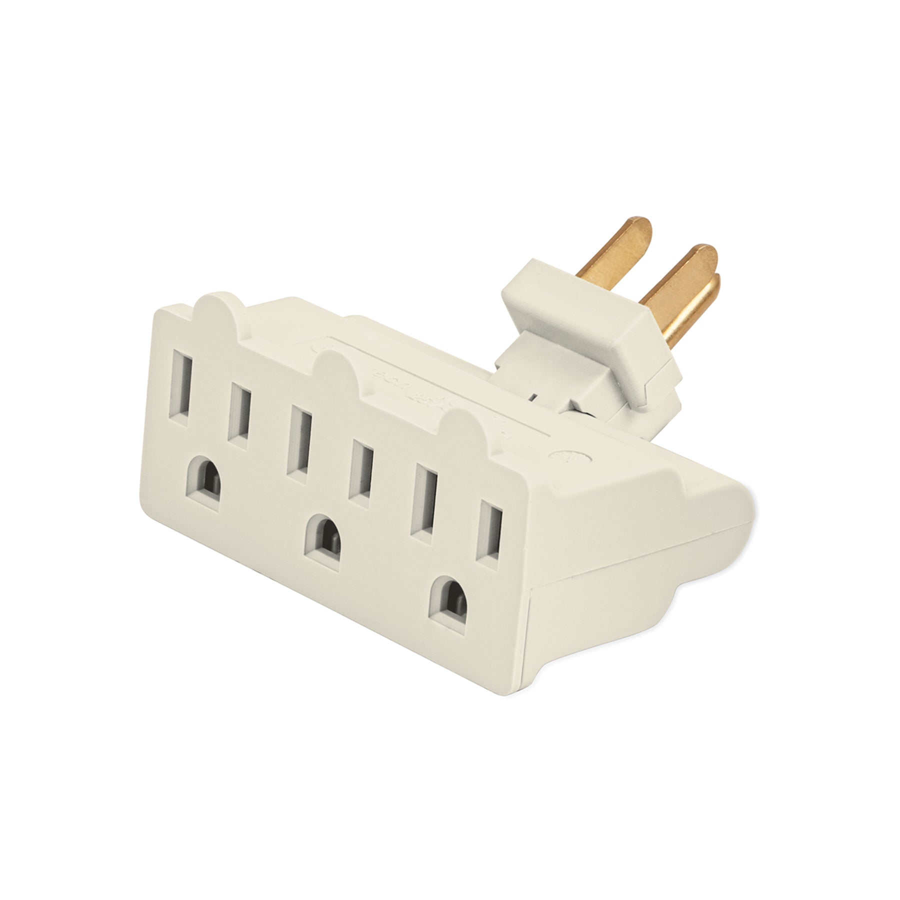 Multicontacto triple aterrizado, tipo bisagra, Volteck, MUL-370, 46801