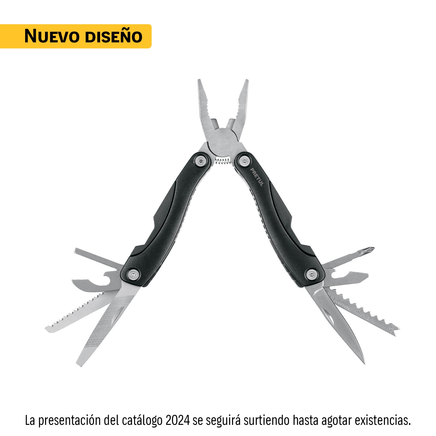Multiherramienta con 12 funciones, Pretul, NAMU-12P, 24106