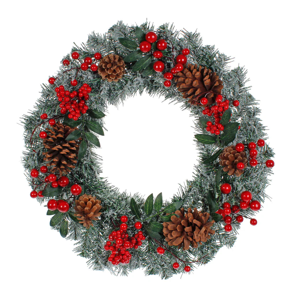 Corona nav decorada 55cm multi-color