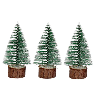 Mini pino c/base 10x4x2.4cm 3p verde