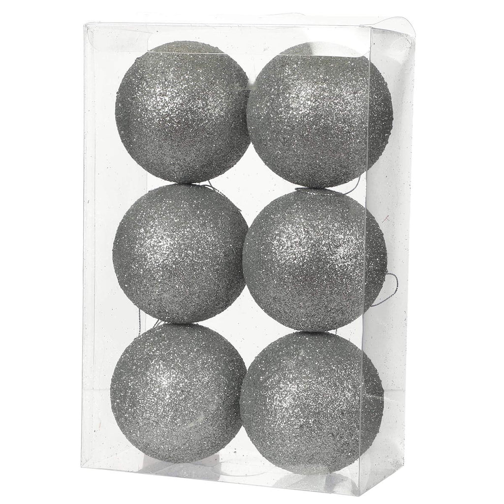 Esfera Diamante Plata 80 mm 6 pzs 4211&nbsp;