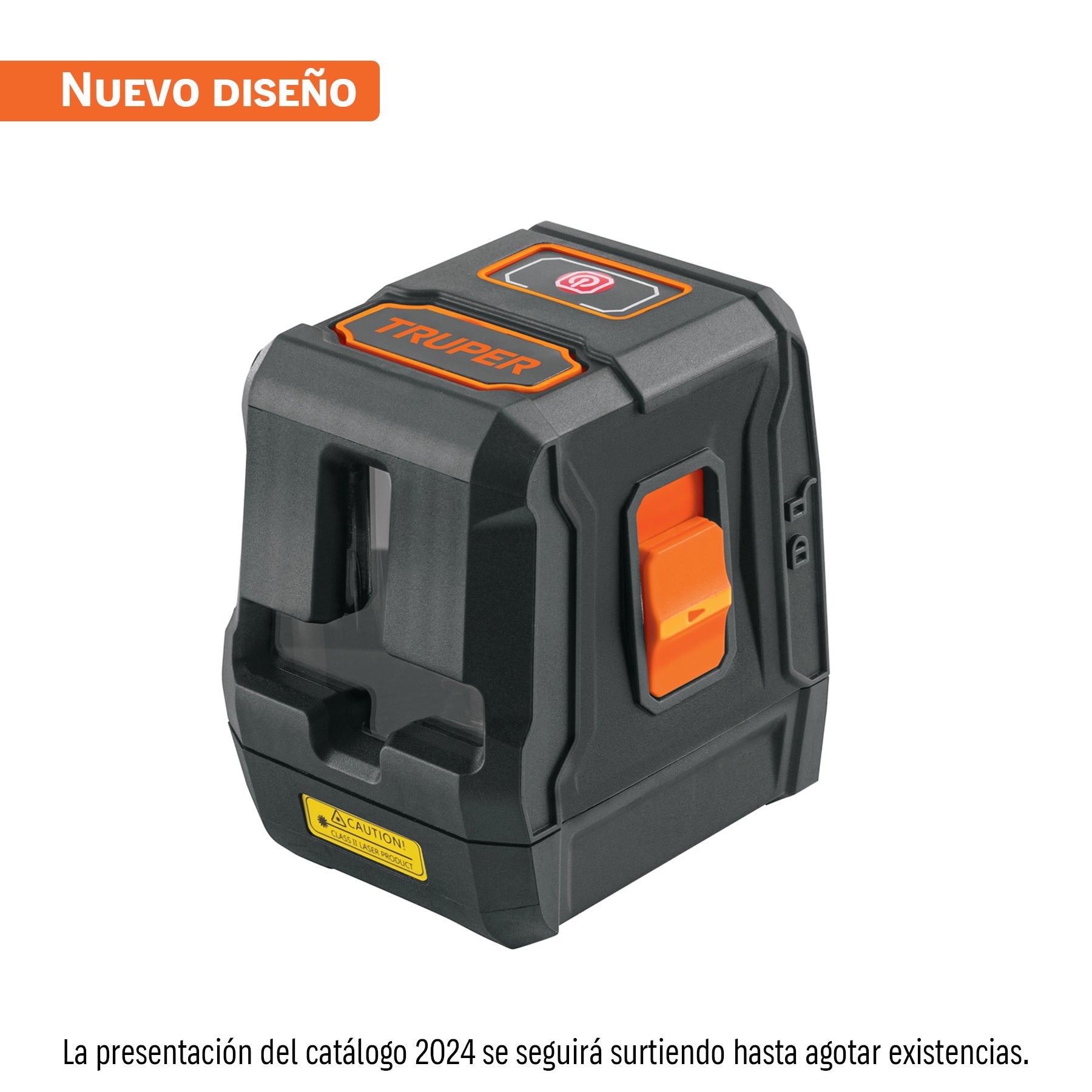 Nivel láser rojo, alcance 10 m, de pilas, Truper
