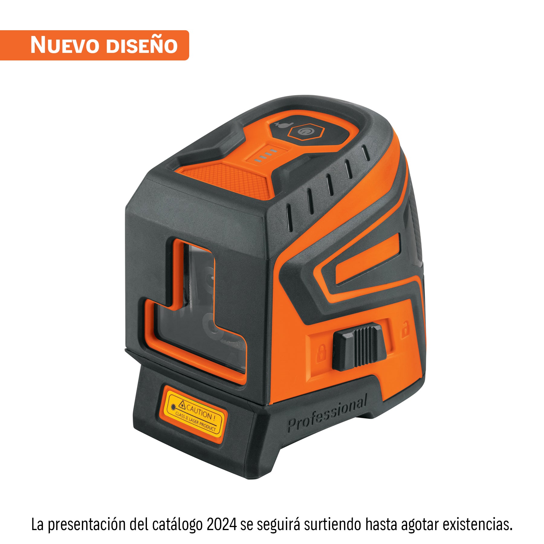 Nivel láser verde, alcance 30 m, recargable, Truper