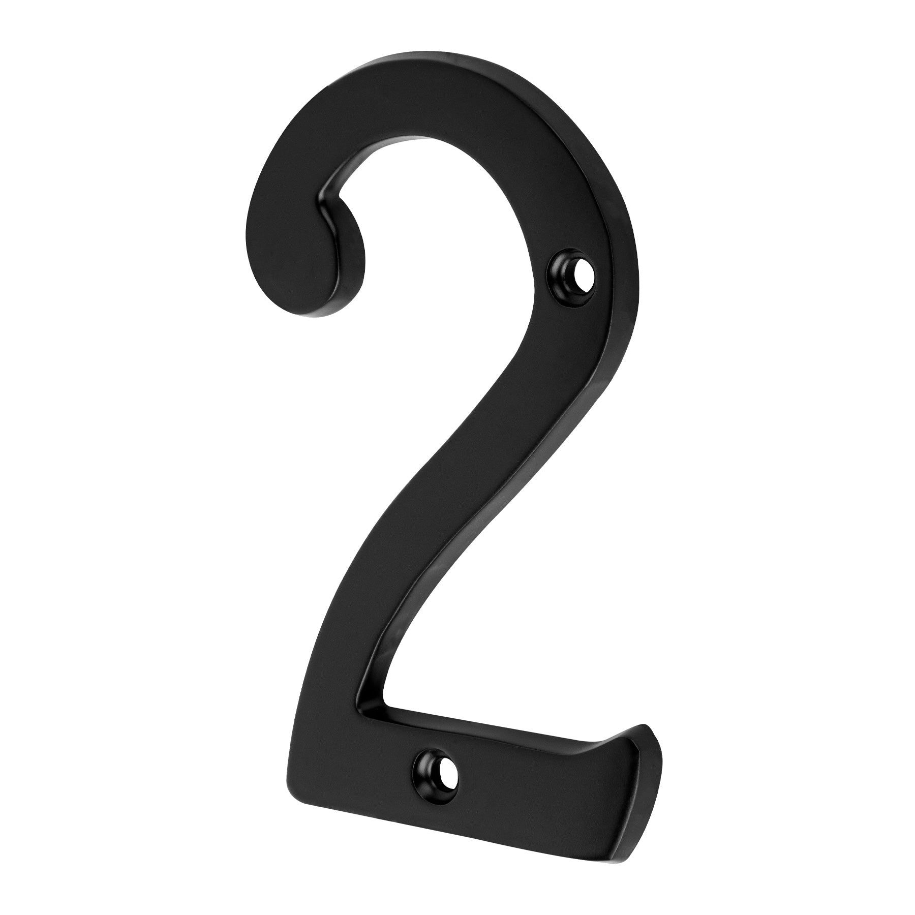 Número 2 de latón sólido 4", negro, Hermex, NUCH-2N, 47855
