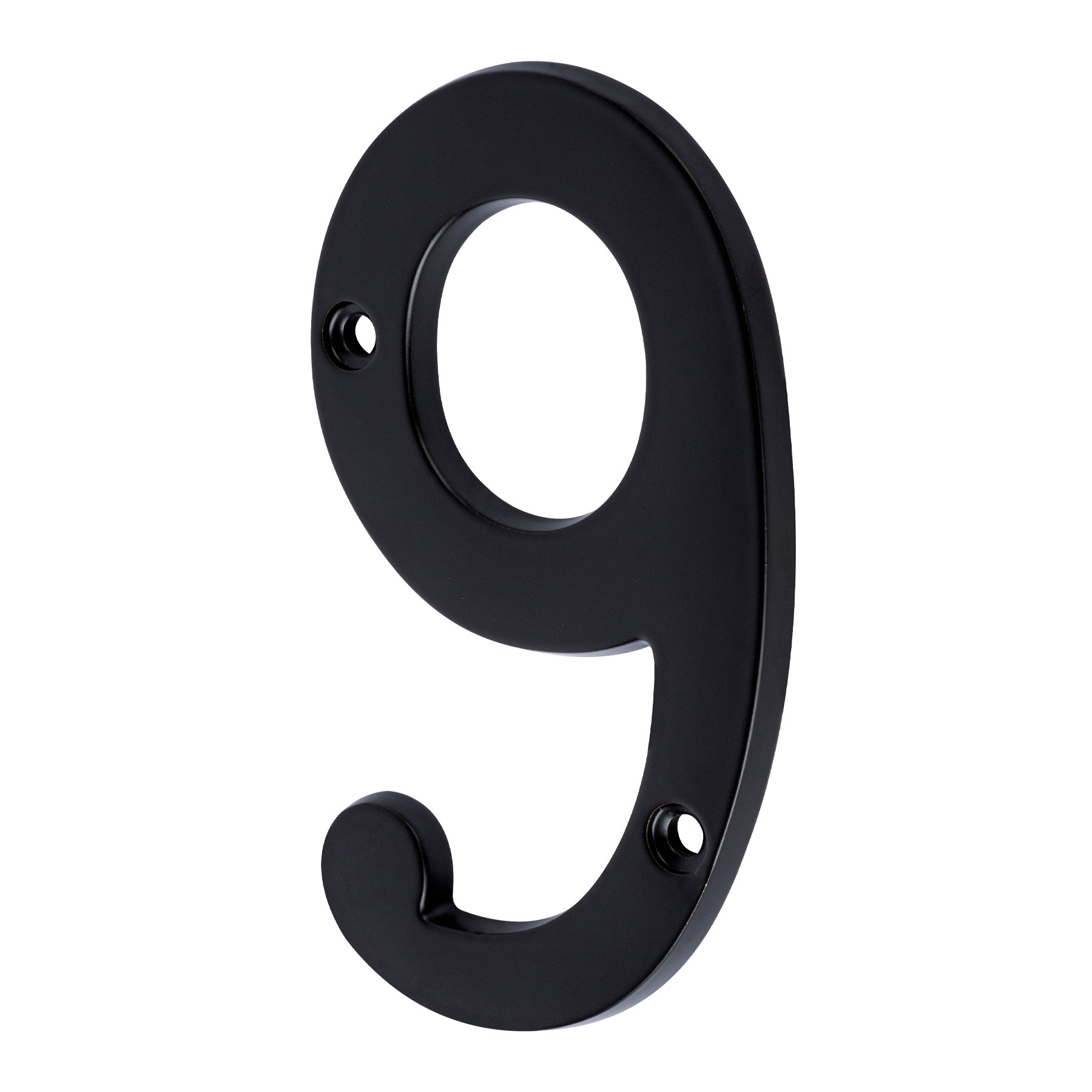 Número 9 de latón sólido 4", negro, Hermex, NUCH-9N, 47862