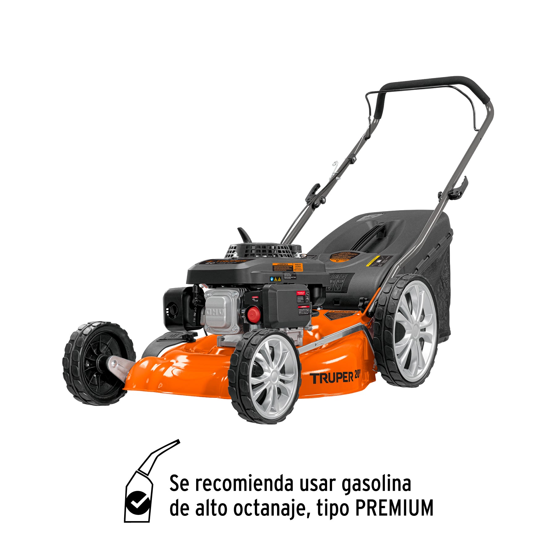 Podadora con motor a gasolina de 5 HP, 20" de corte, Truper