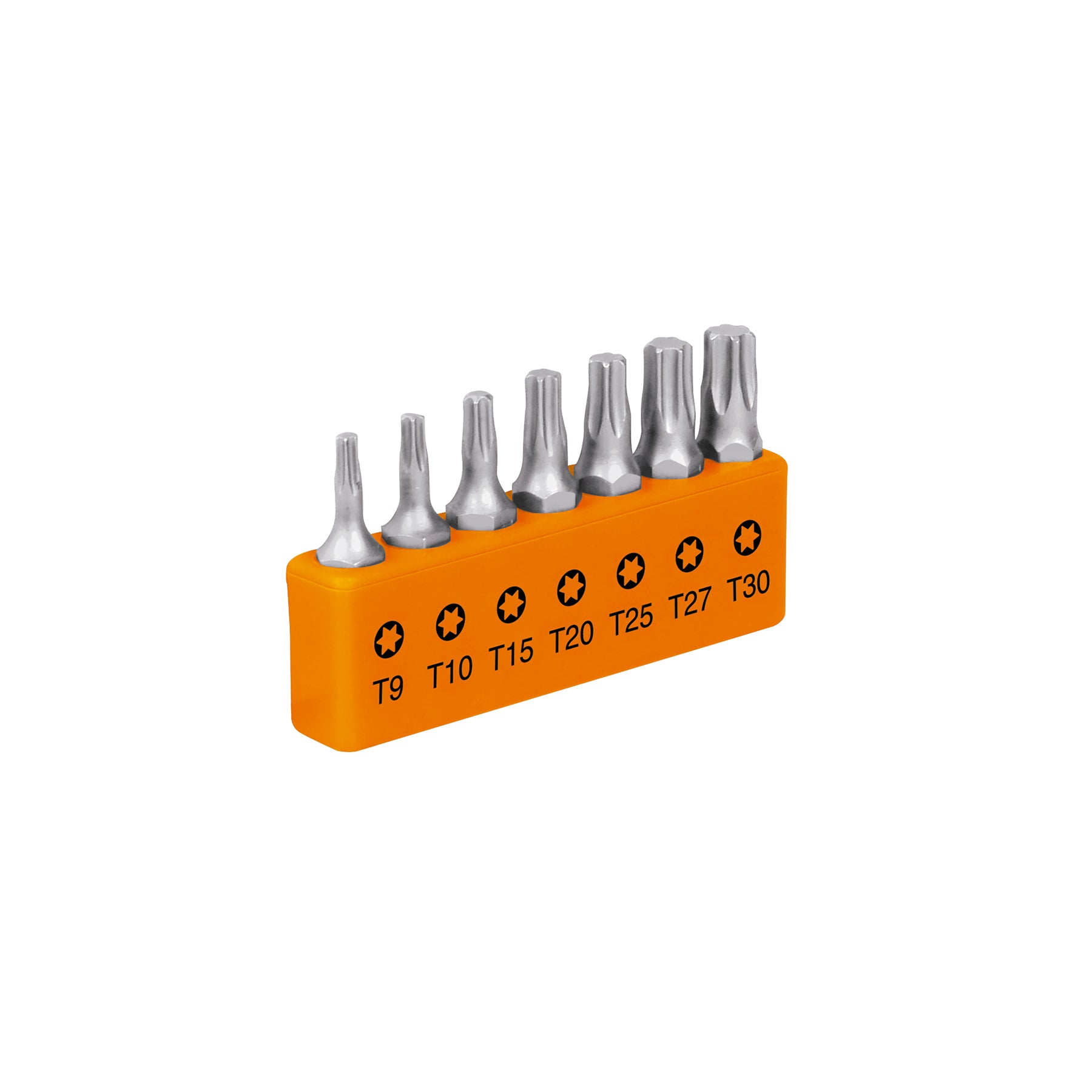 Juego de 7 puntas torx combinadas largo 1", Truper Expert