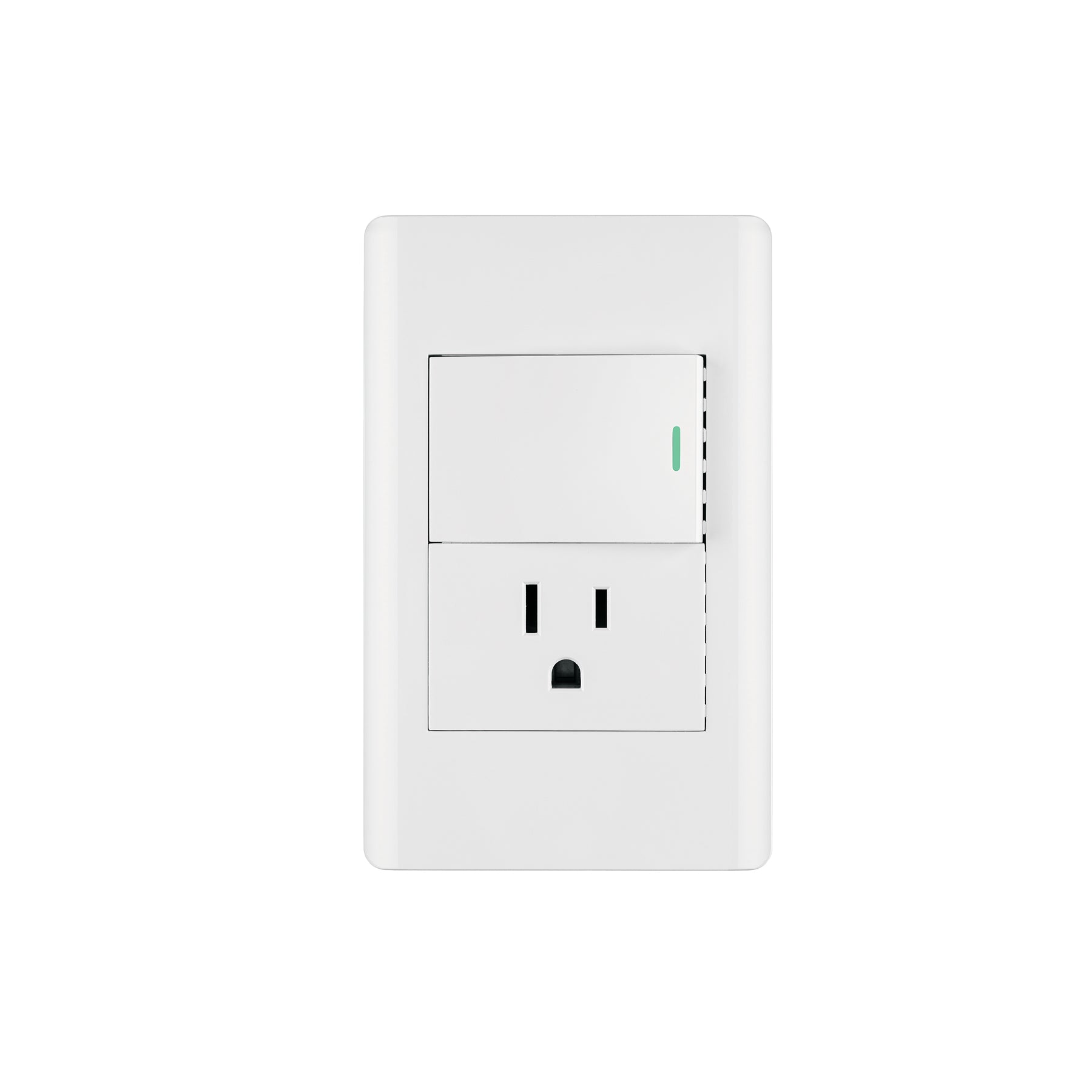 Placa armada blanca interruptor y contacto 1.5 mód, Lisboa, Volteck, PA-APCO15-LB, 47966