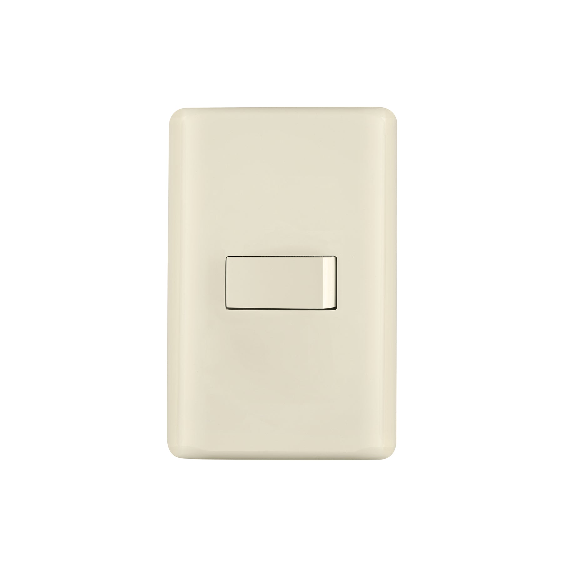 Placa armada 1 interruptor sencillo, marfil, Volteck, PA-APSE-BI, 26642
