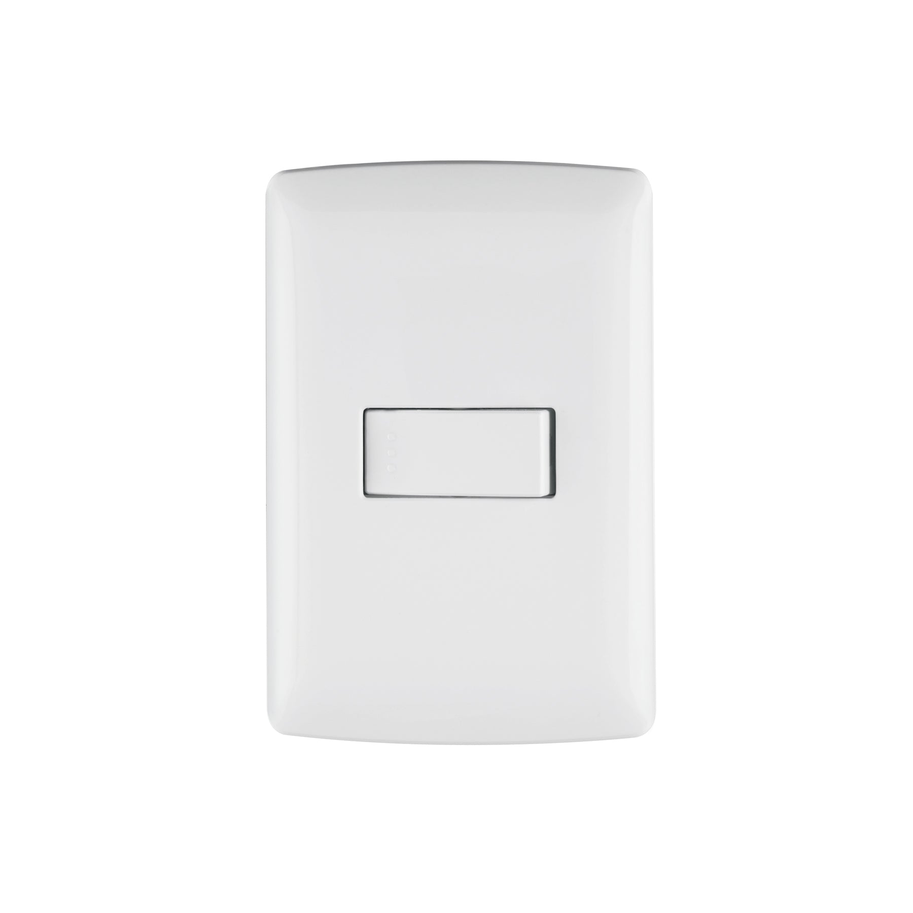 Placa armada 1 interruptor sencillo, blanco, línea Italiana, Volteck, PA-APSE-IB, 46459