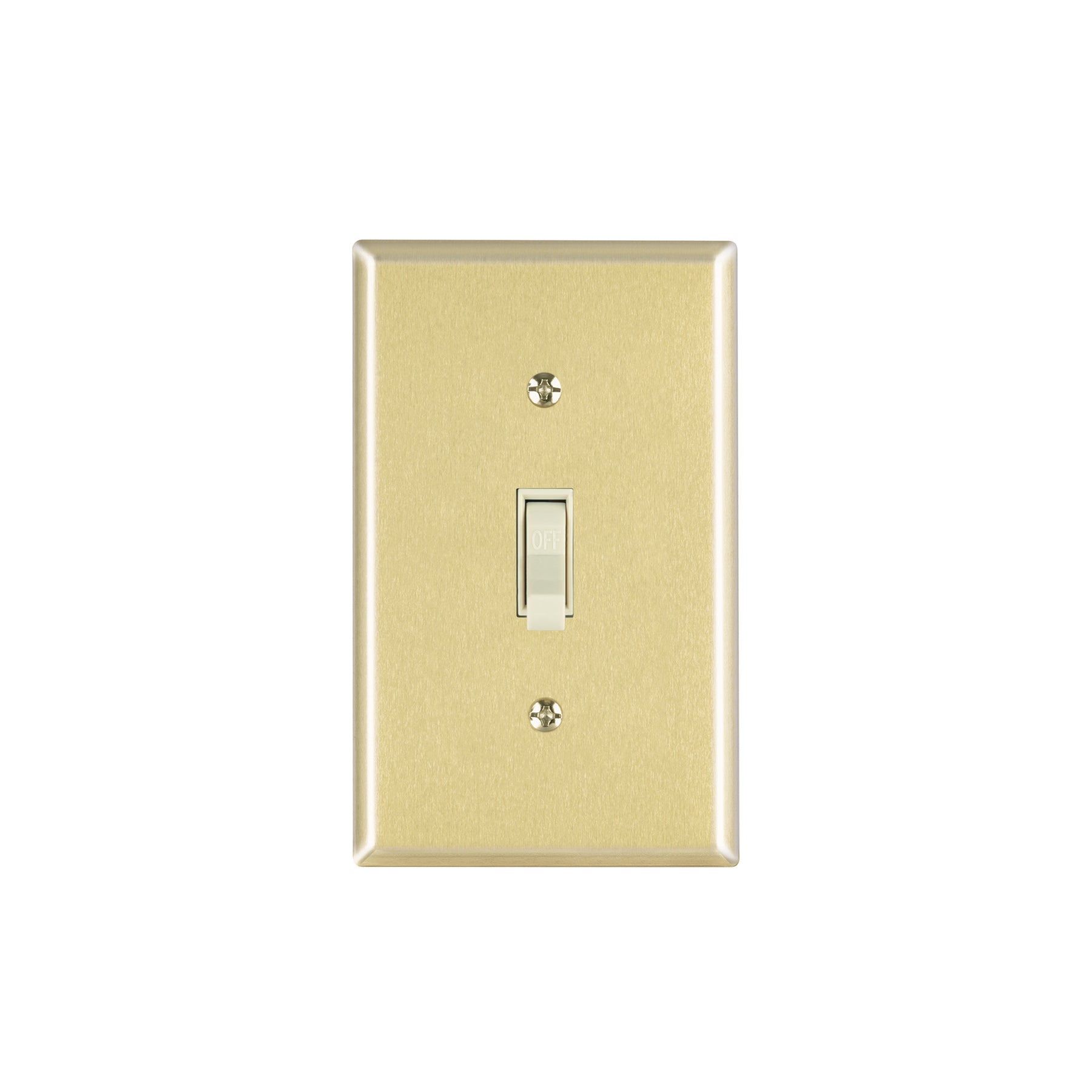 Placa armada interruptor sencillo, línea Standard, aluminio, Volteck, PA-APSE-SA, 48497
