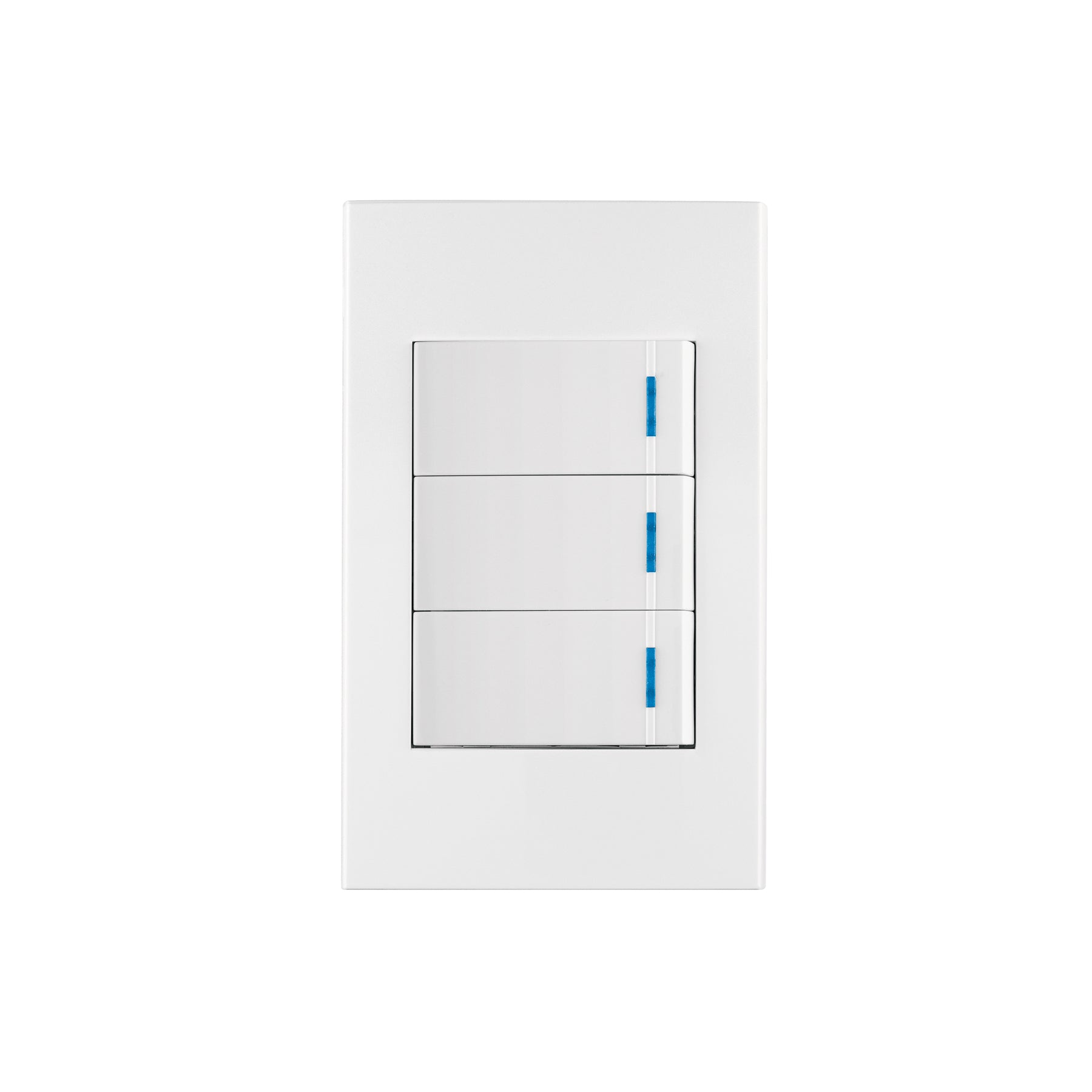 Placa armada 3 interruptores 1de 3vías,1 mod,Española,blanco, Volteck, PA-APTR-EEB, 45606