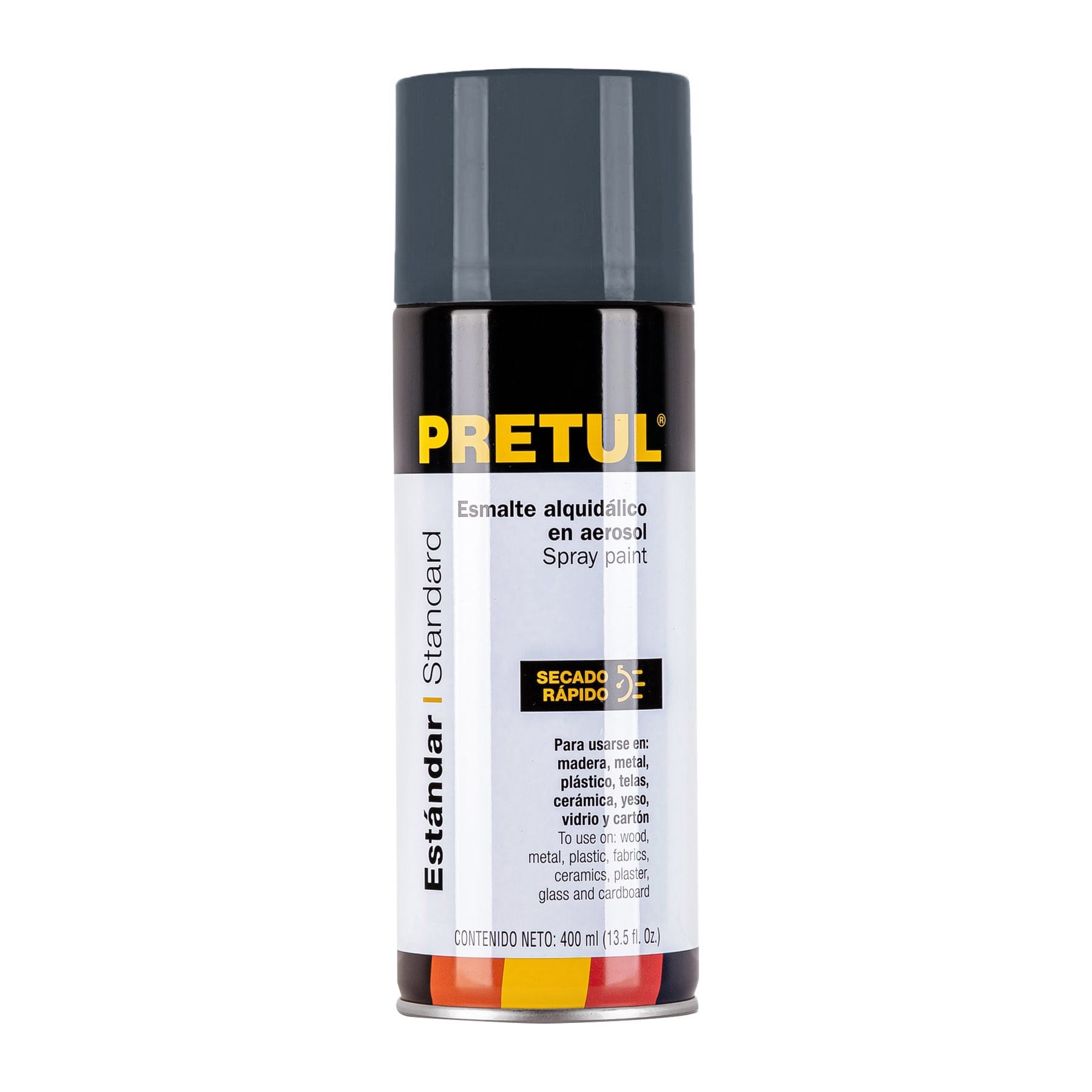 Pintura en aerosol, gris primario, 400 ml, Pretul, PAP-GR-P, 27002