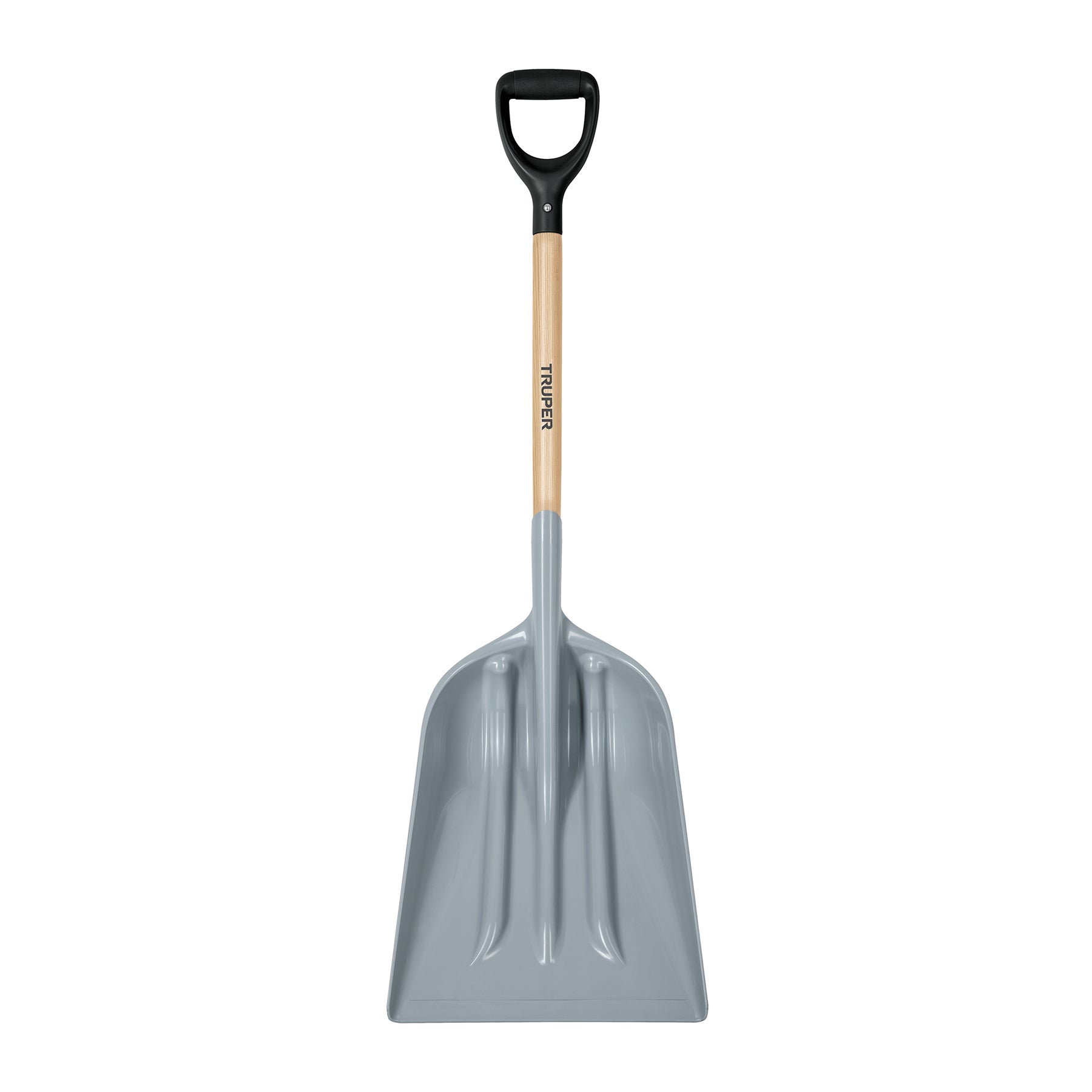 Pala sanitaria cabeza plástica, puño Y, mango 27", Truper