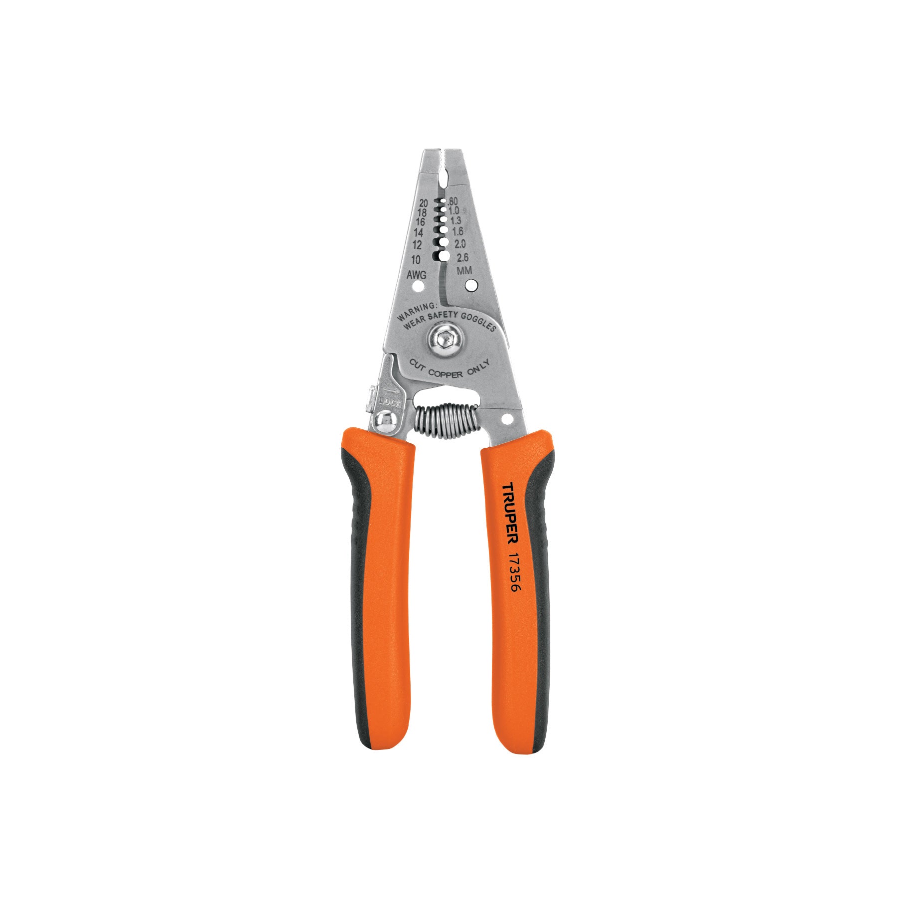 Pinza 6" pela cables, 26 a 16 AWG, Truper