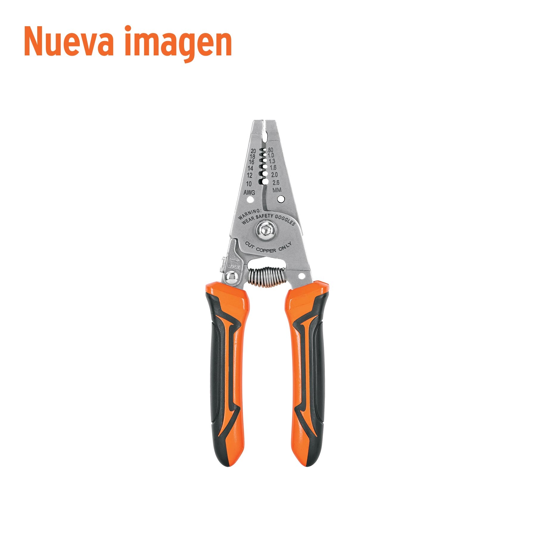 Pinza 6" pela cables, 26 a 16 AWG, Truper