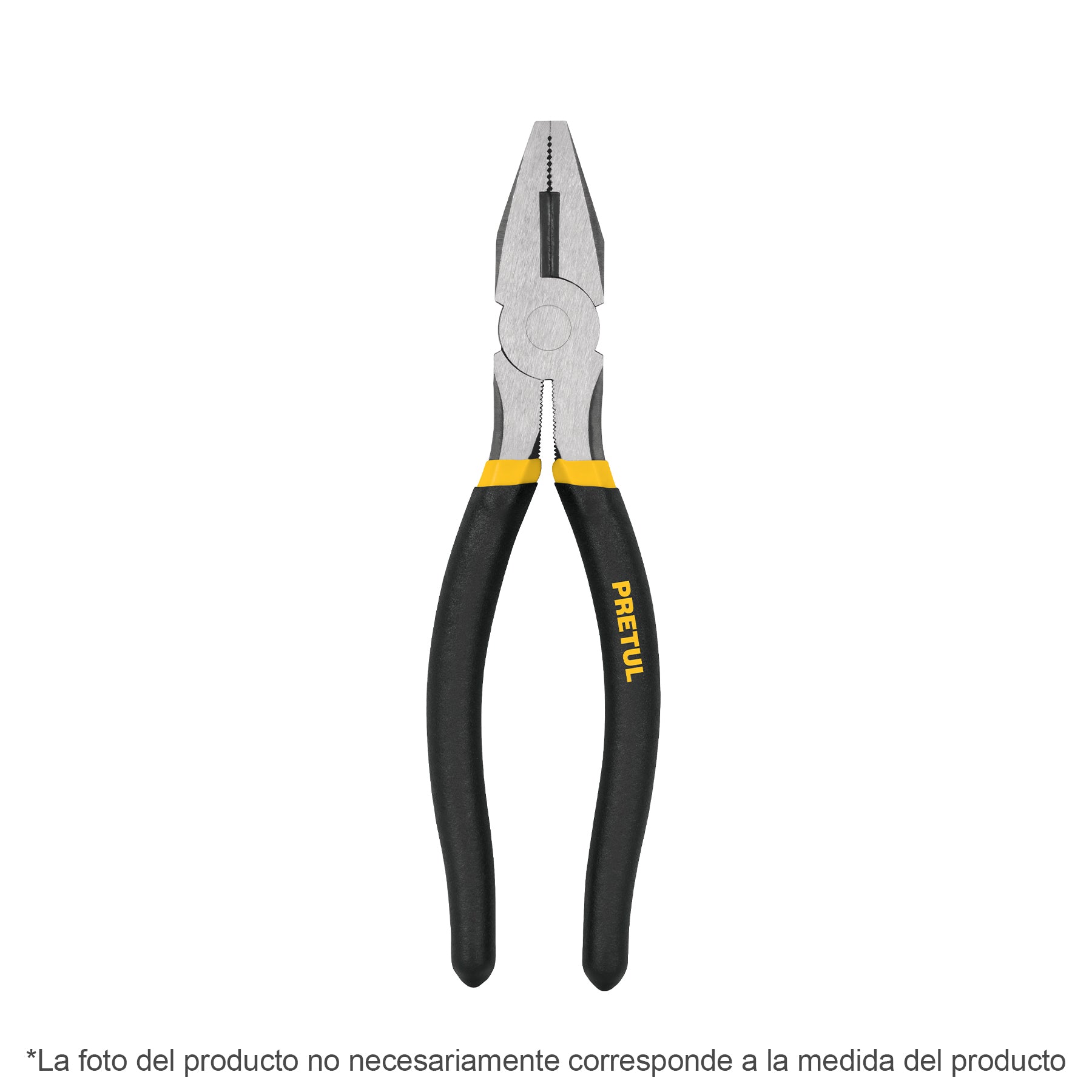 Pinza para electricista 7" mango de PVC, Pretul