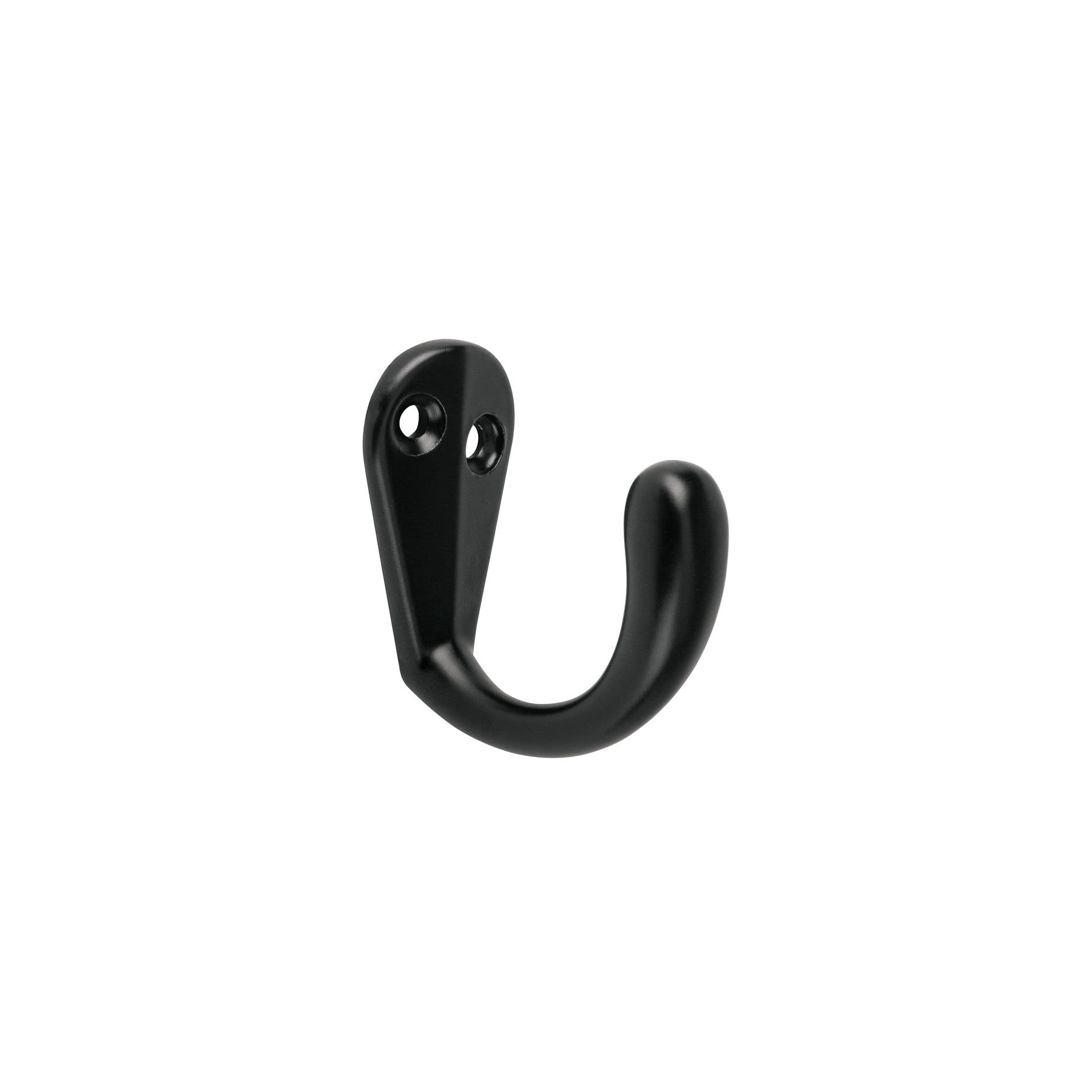 Gancho sencillo tipo perchero, 4 cm, negro, Hermex, PEPU-06, 46833