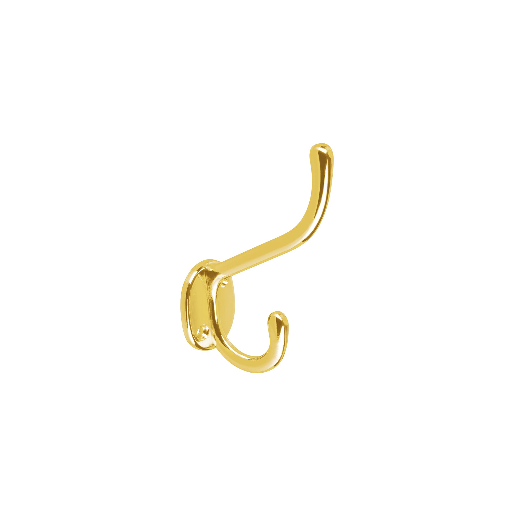 Gancho doble largo y corto tipo perchero, 11 cm, brillante, Hermex, PEPU-11, 48354