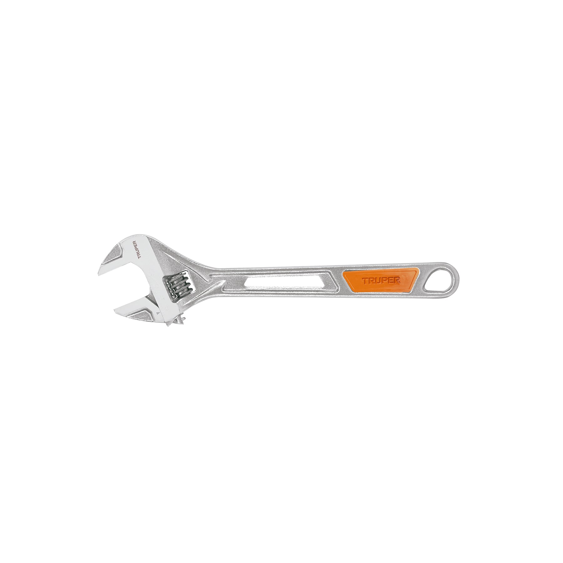 Llave ajustable (perico) 12" cromada mango de PVC, Truper