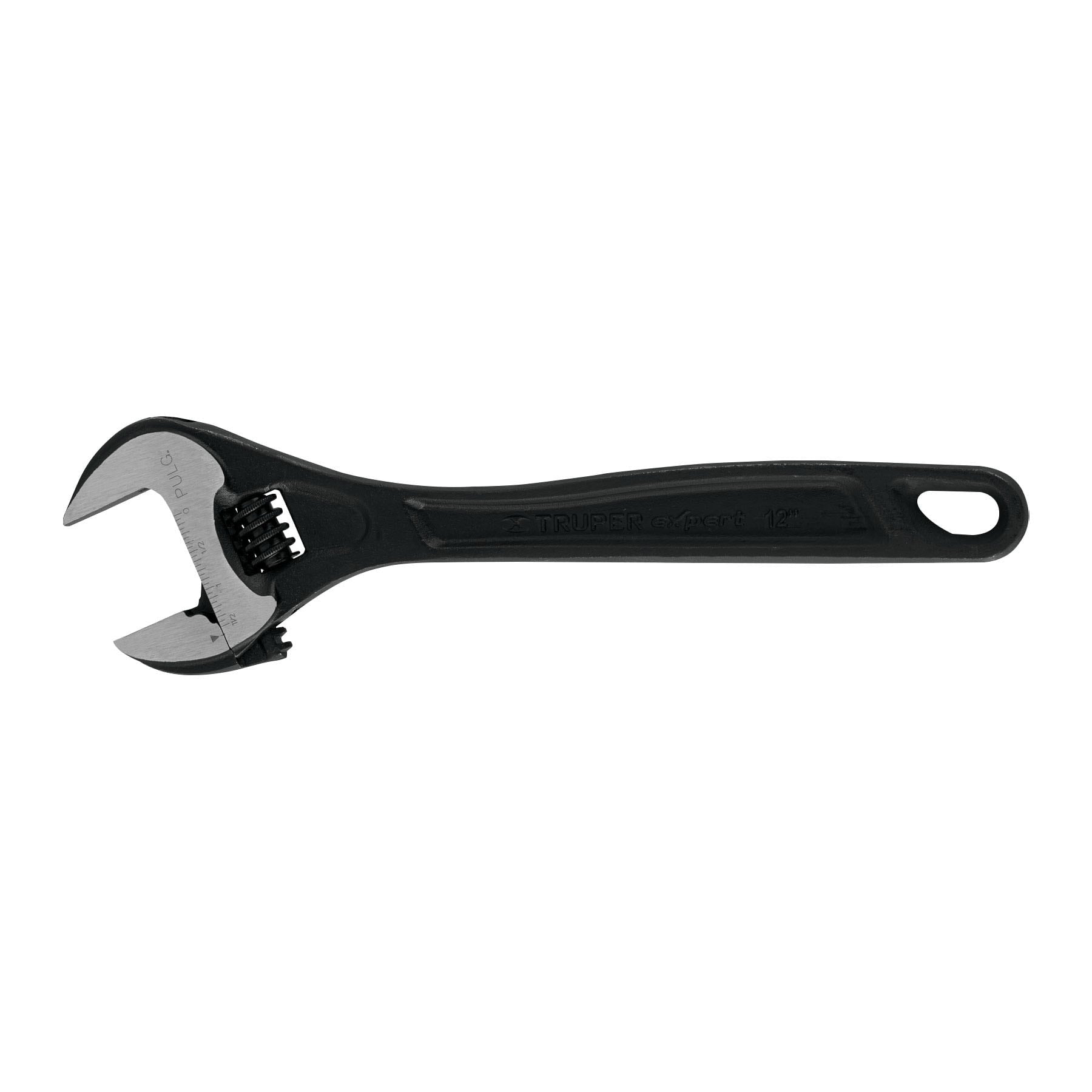 Llave ajustable (perico) 12" profesional pavonada, Expert