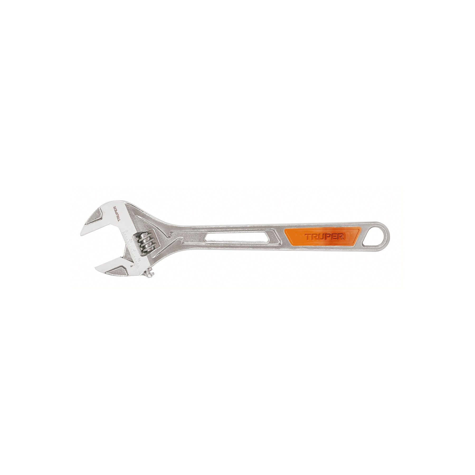 Llave ajustable (perico) 15" cromada mango de PVC, Truper