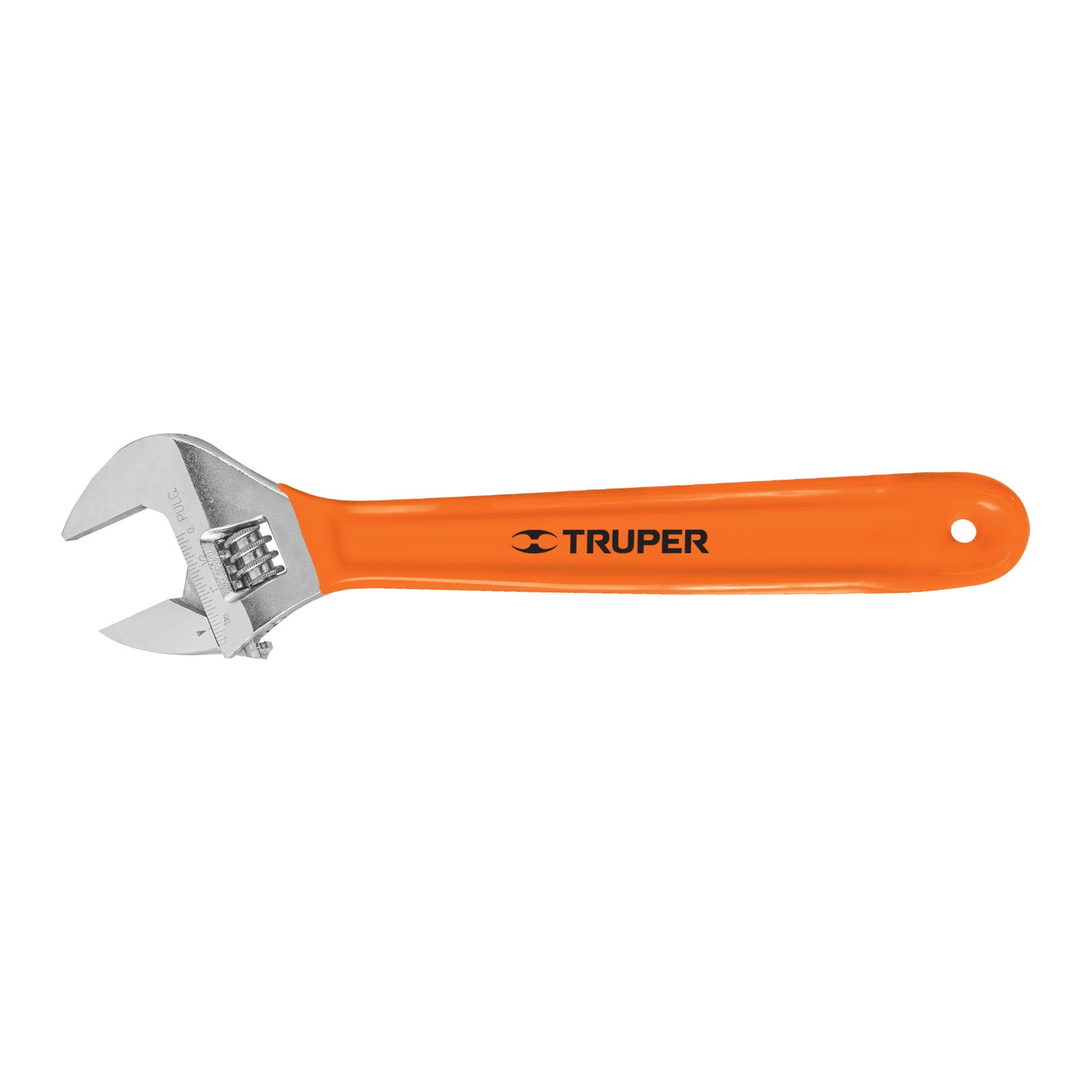 Llave ajustable (perico) 15" cromada mango de PVC, Truper