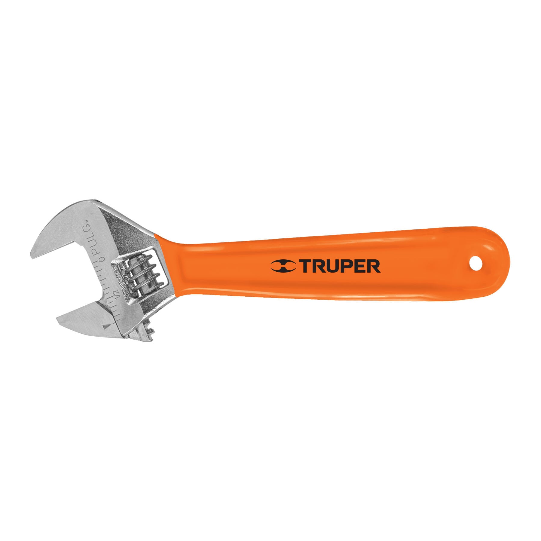 Llave ajustable (perico) 6" cromada mango de PVC, Truper