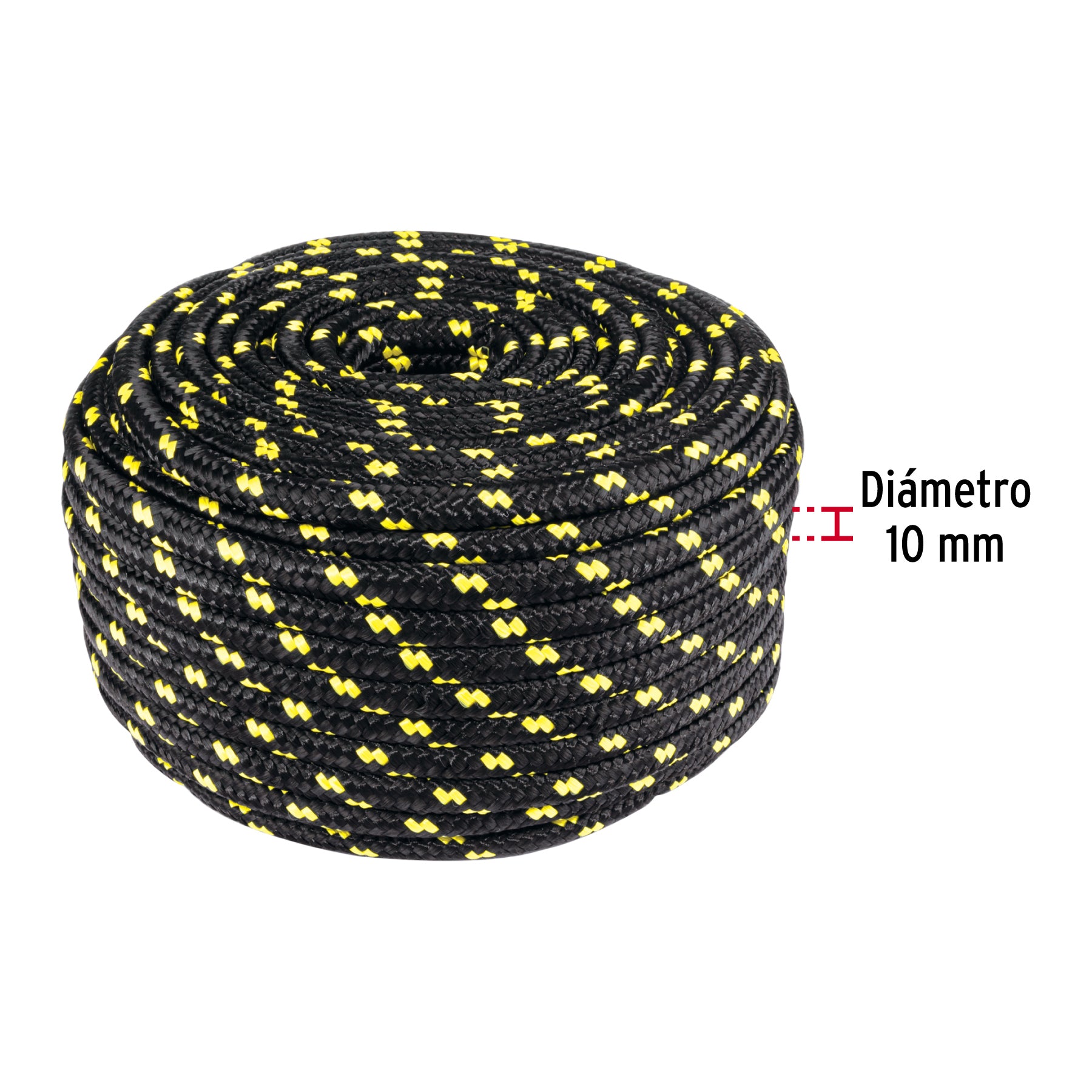 Piola de Polipropileno trenzada, multicolor, 10mm, 1 Kg