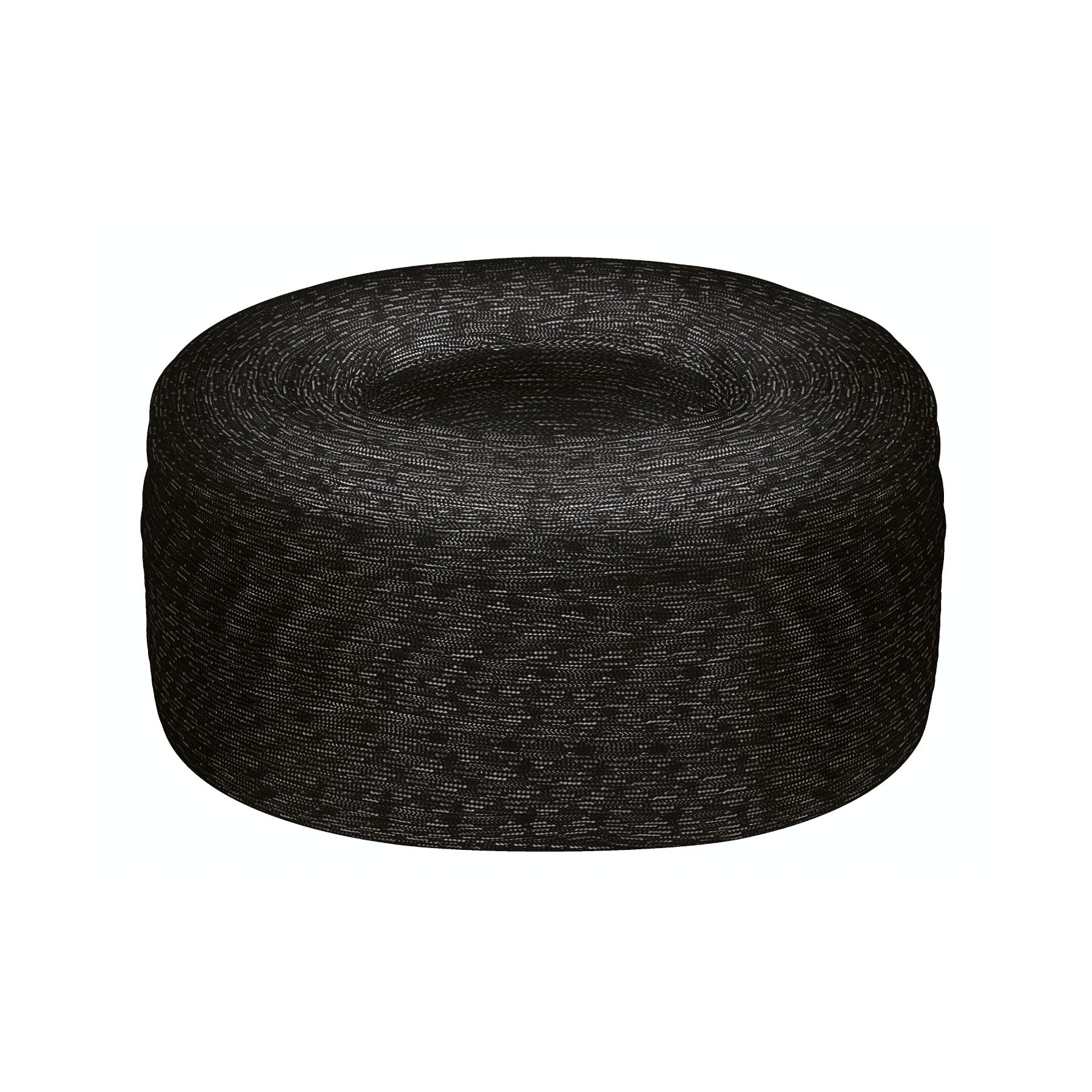 Piola de nylon paracord de 4mm, rollo, negro, 1kg, Fiero