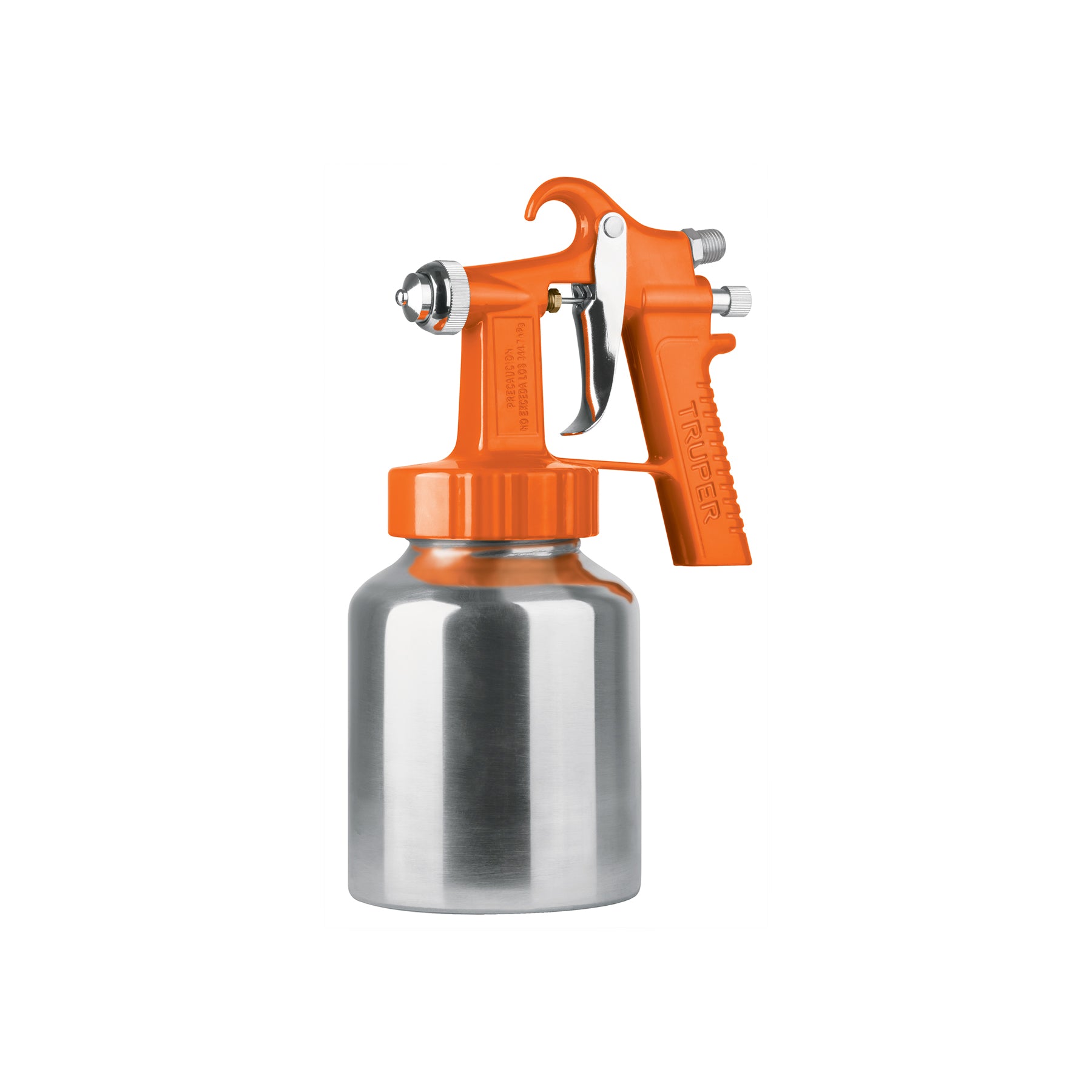 Pistola para pintar baja presión, naranja, entrada sup, Truper