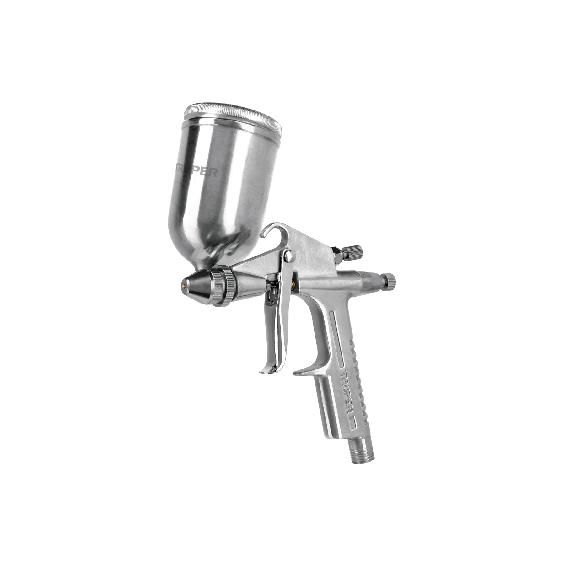 Pistola compacta para retoque LVMP vaso alum, 0.5 mm, Truper