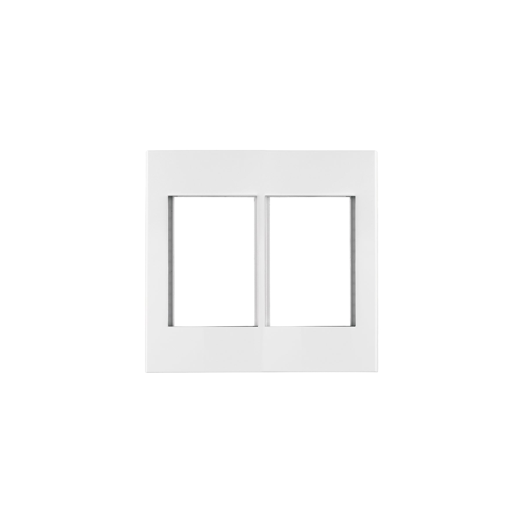 Placa 2 ventanas, 6 módulos, línea Española, color blanco, Volteck, PP6M-EB, 47065