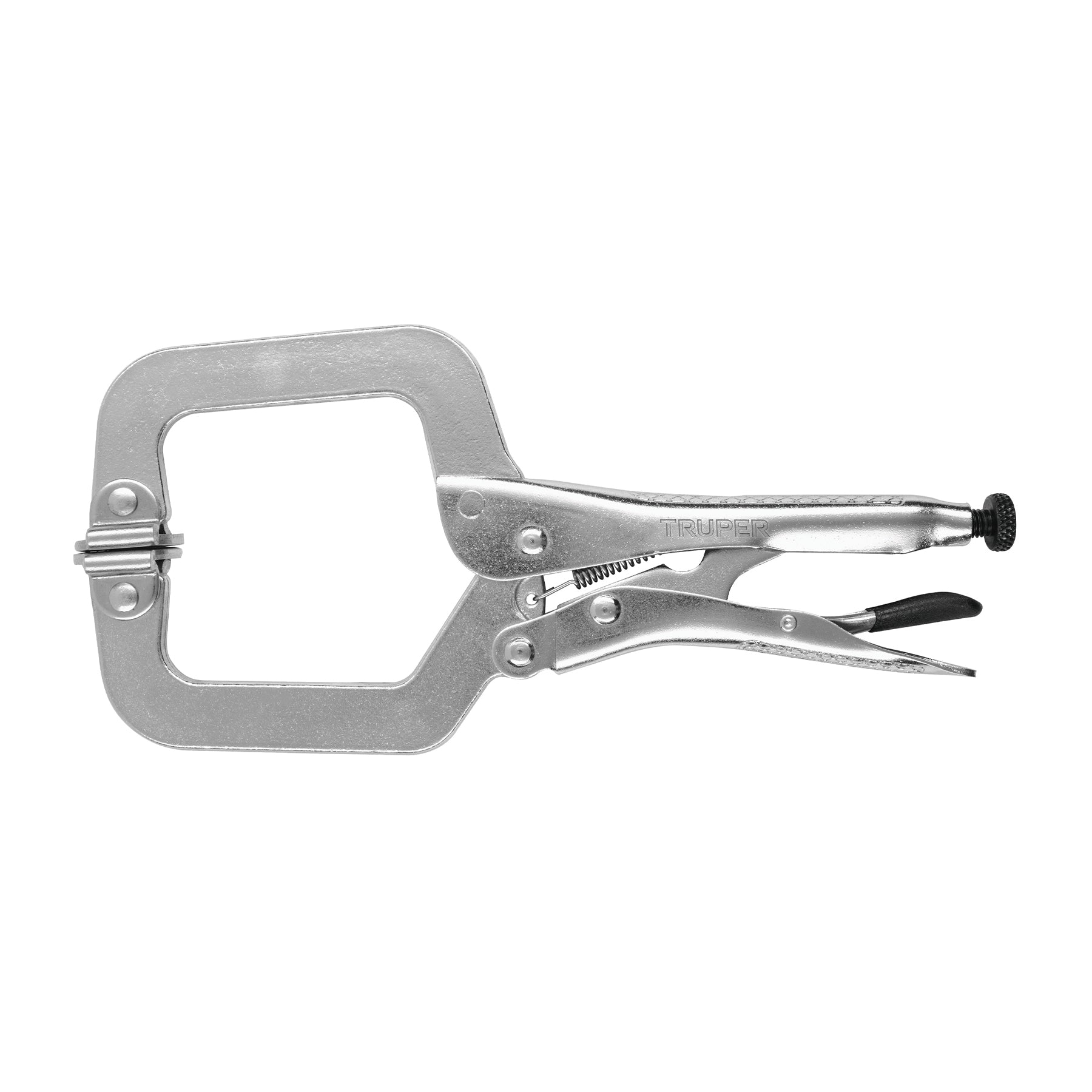 Pinza de presión 9" tipo "C" con mordaza autoajustable