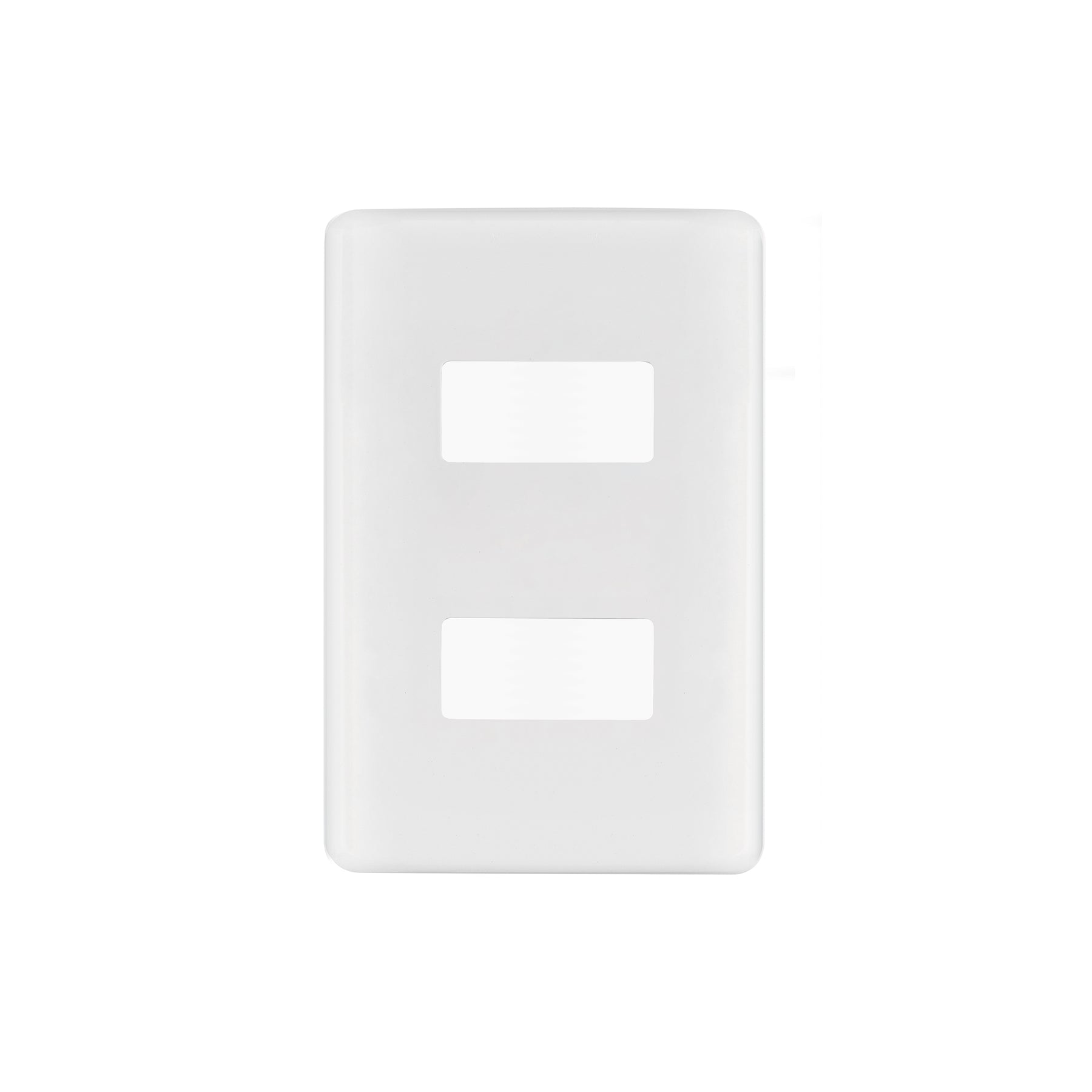 Placa 2 módeloulos de ABS, blanca, Volteck Basic