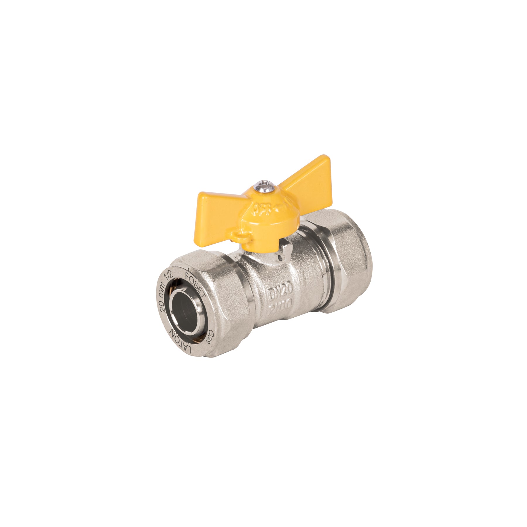 Válvula esfera para PE-AL-PE, 1/2", Foset, PPG-12VE, 45944