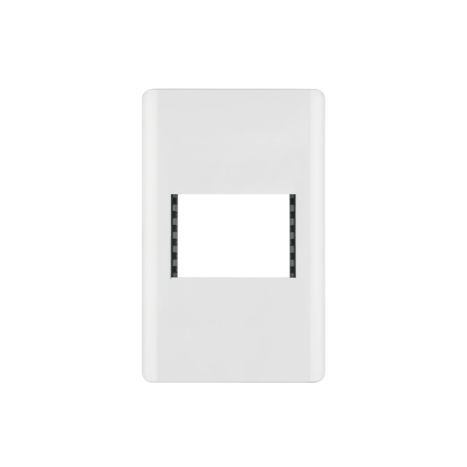 Placa blanca de 1 ventana 1.5 módulos, línea Lisboa, Volteck, PPSE15-LB, 47938