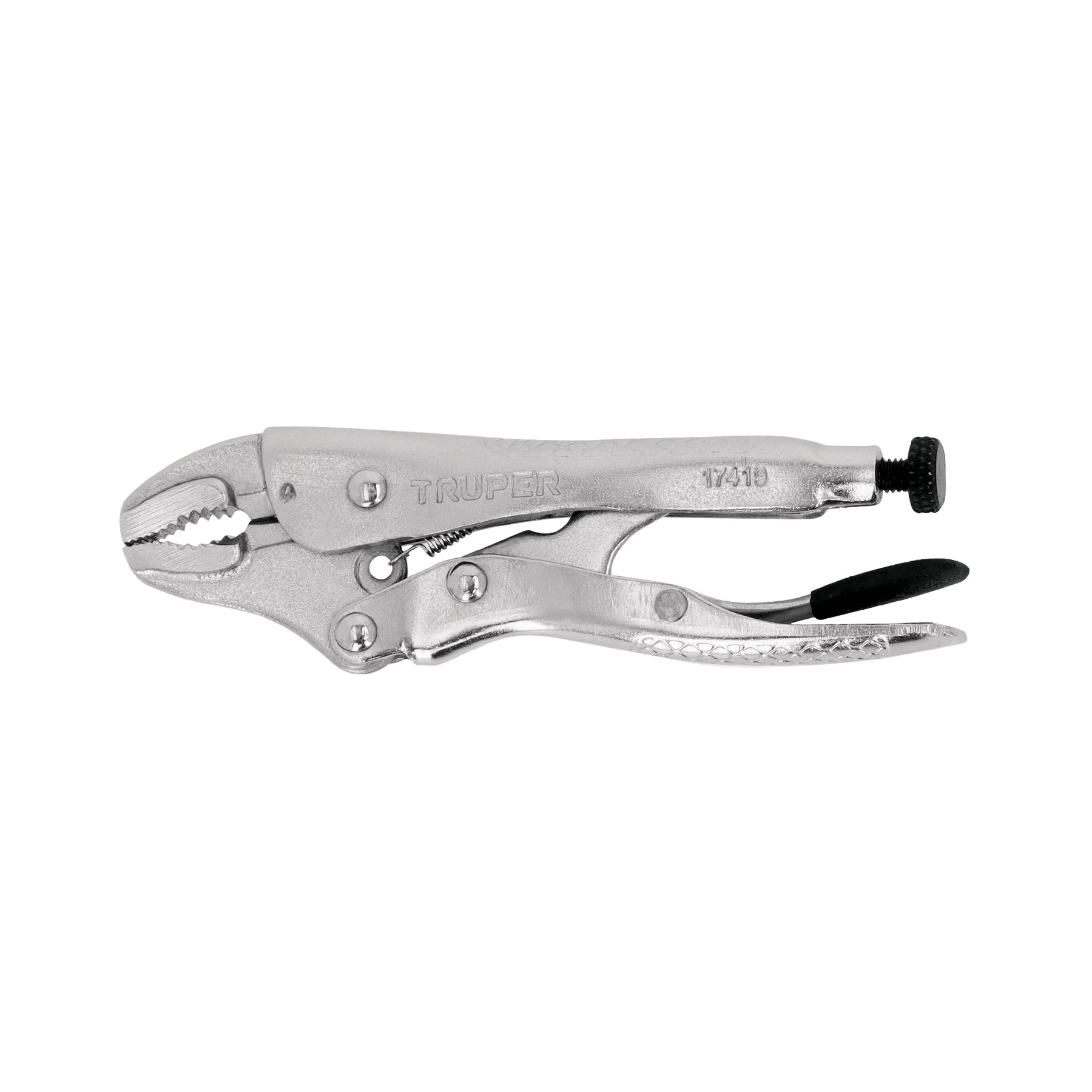 Pinza de presión 4" mordaza curva, Truper