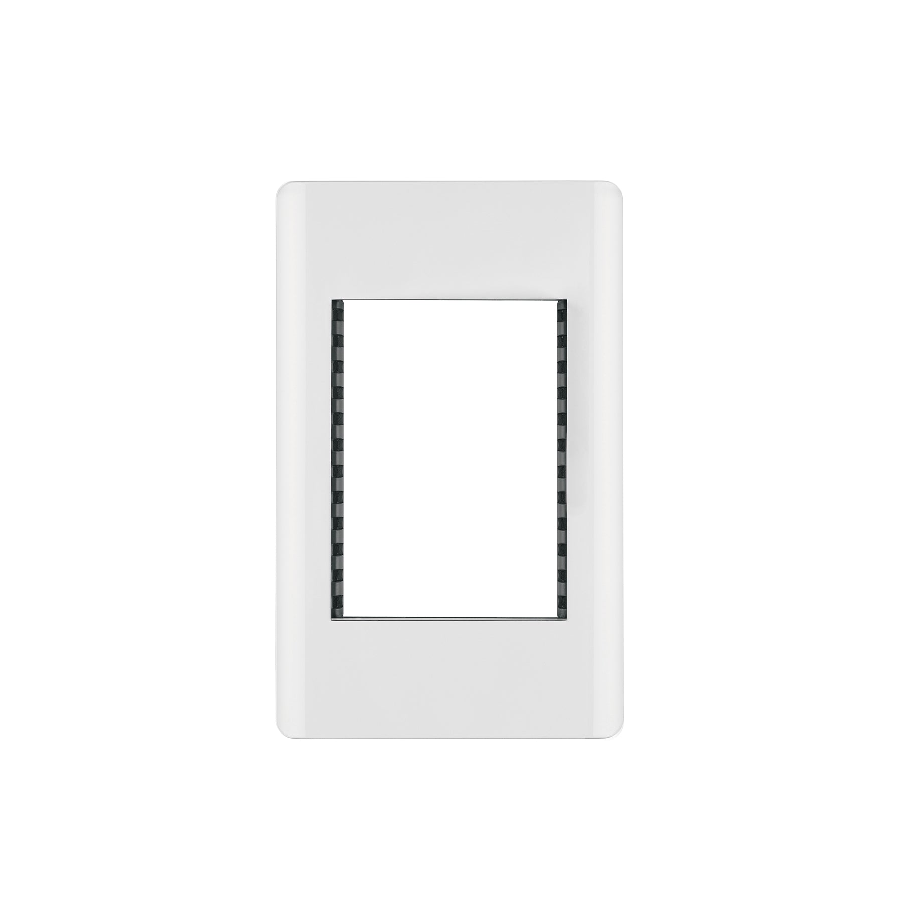 Placa blanca de 1 ventana 3 módulos, línea Lisboa, Volteck, PPTR-LB, 47939