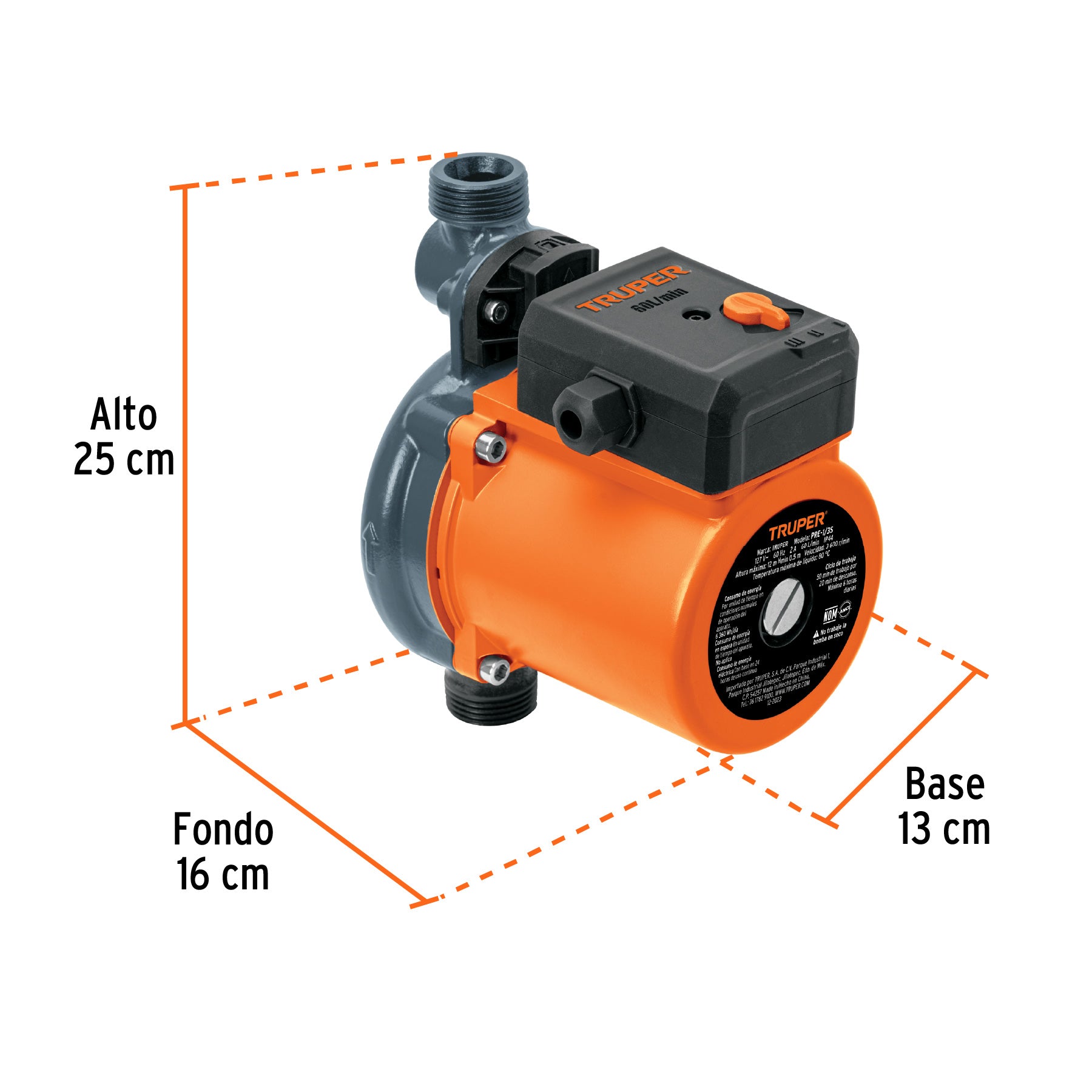 Bomba presurizadora 1/3 HP, Truper