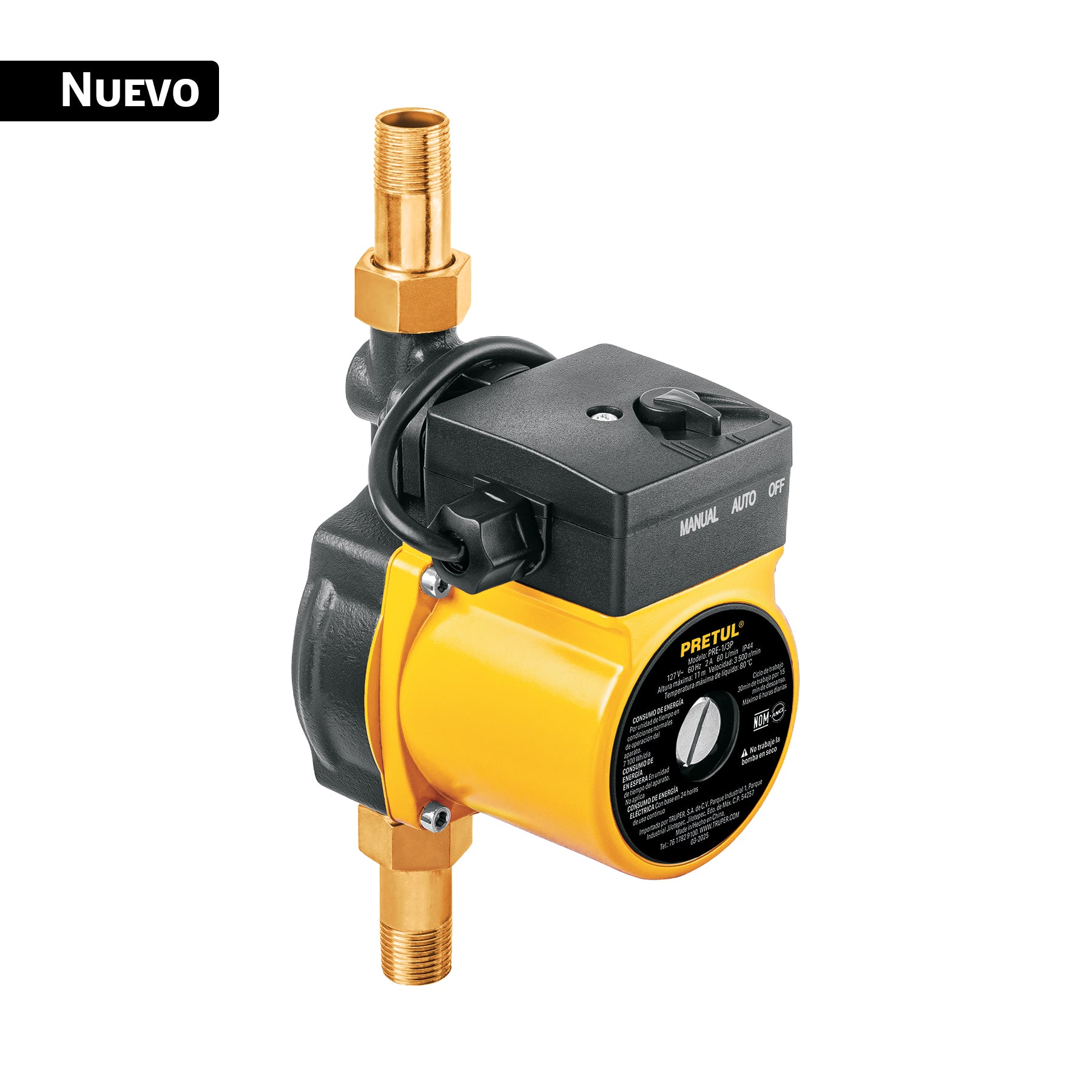 Bomba presurizadora 1/6 HP, PRETUL