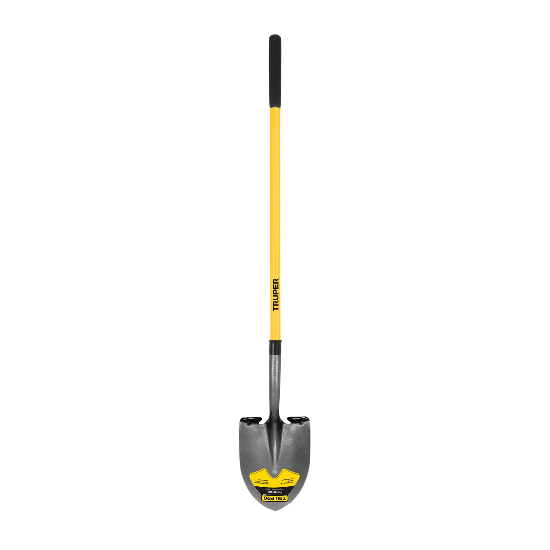 Pala redonda Tru Pro, mango largo de fibra de vidrio 48"