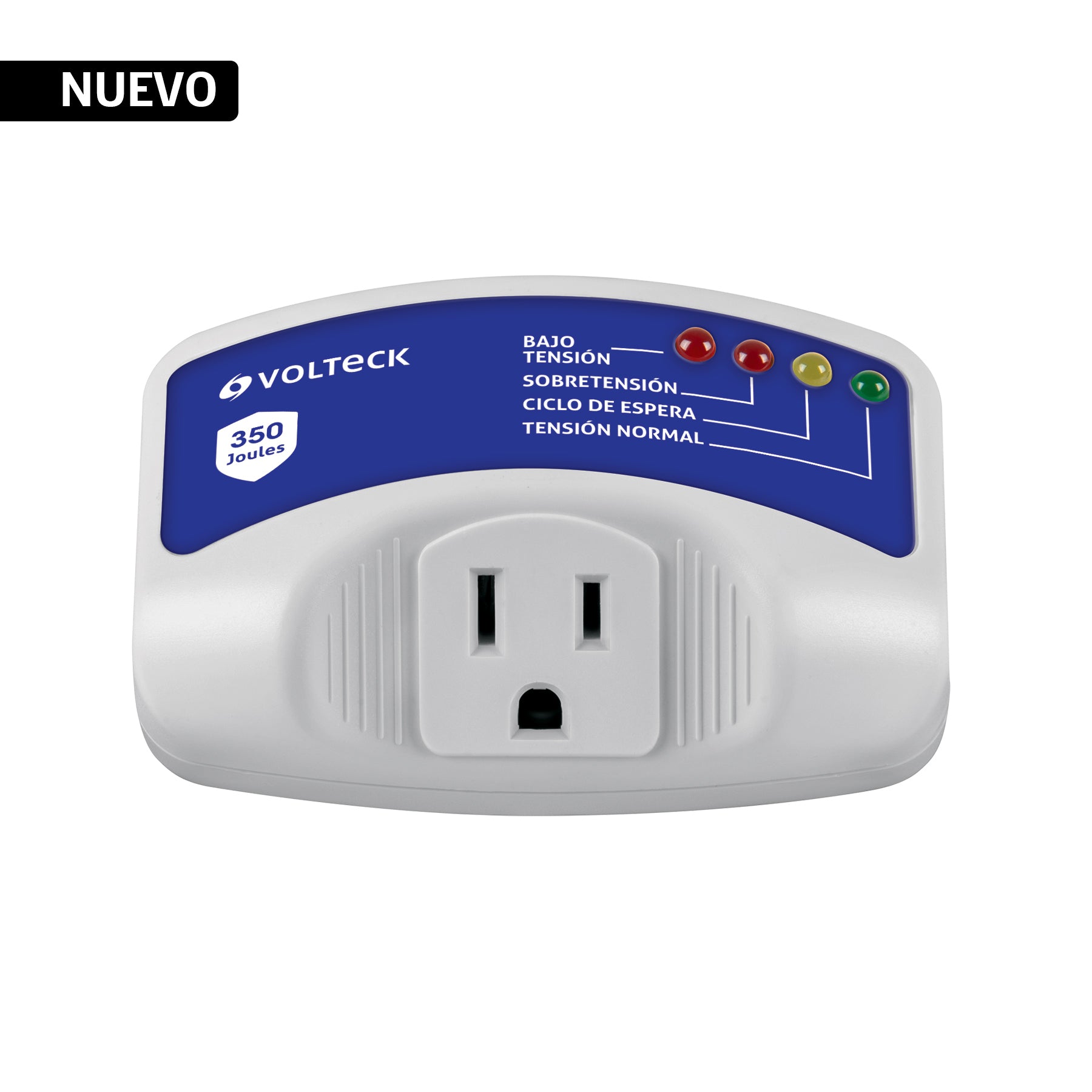 Protector de voltaje para electrodomésticos, Volteck, PROV-125, 43927