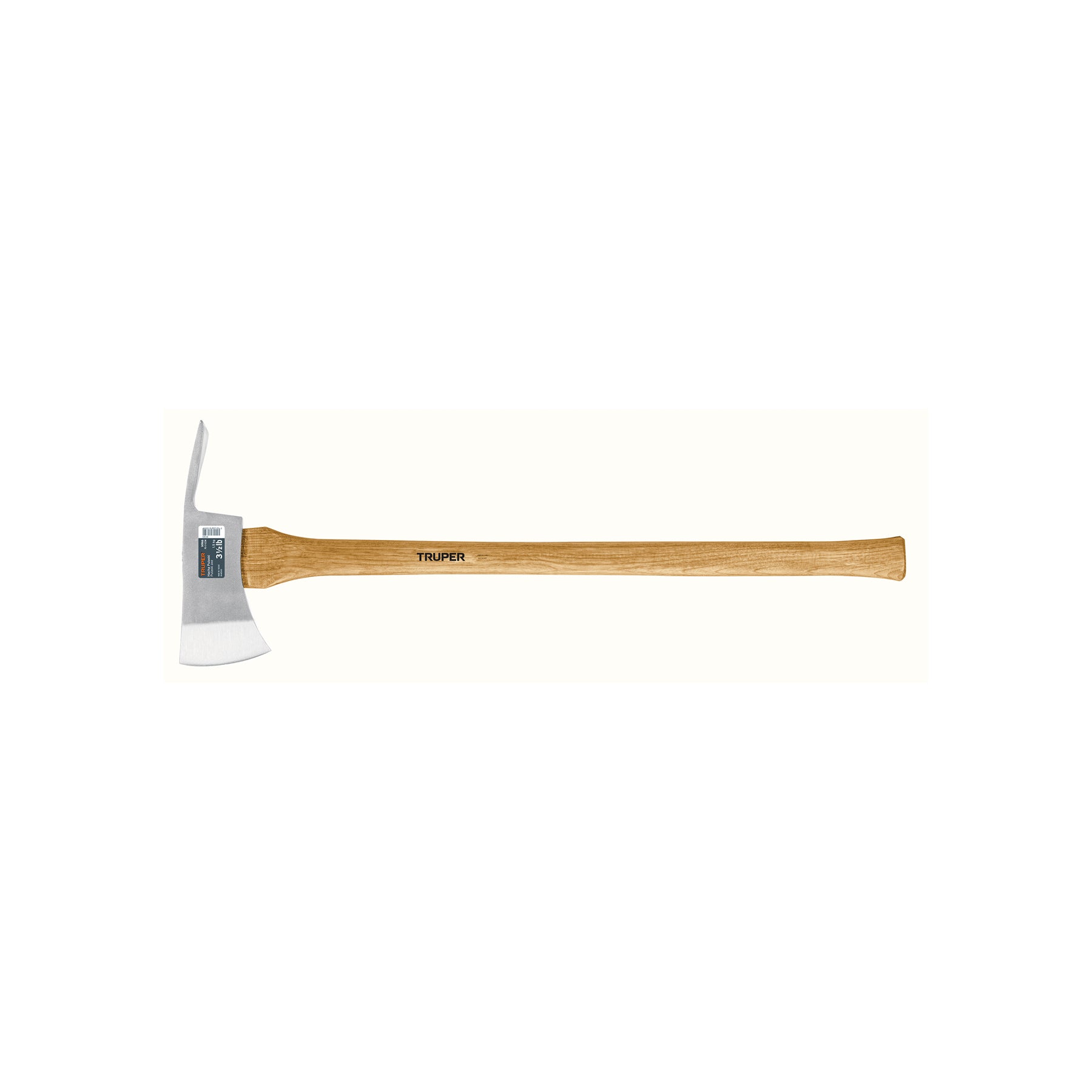 Hacha Pulaski 3-1/2 lb, mango de hickory 35", Truper