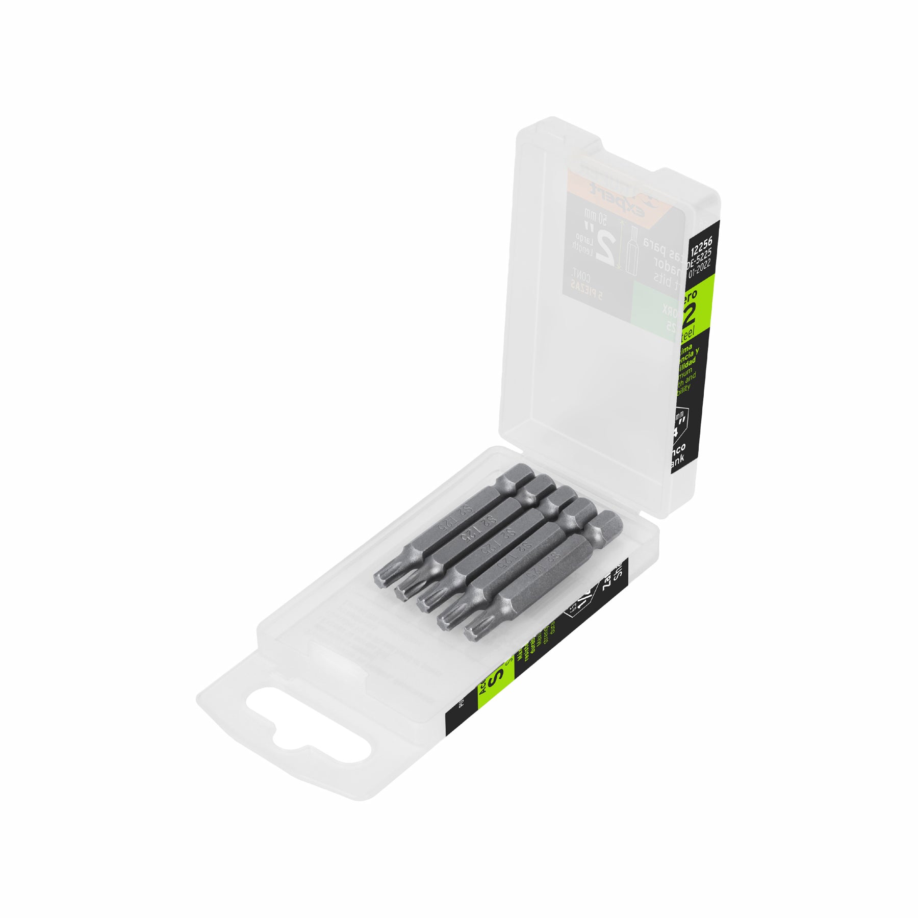Estuche con 5 puntas torx T25 largo 2", Truper Expert